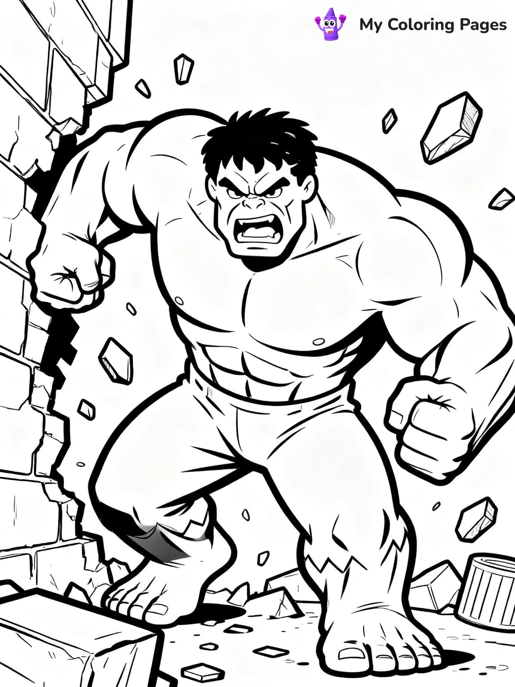 Hulk Smash Coloring Pages - 13