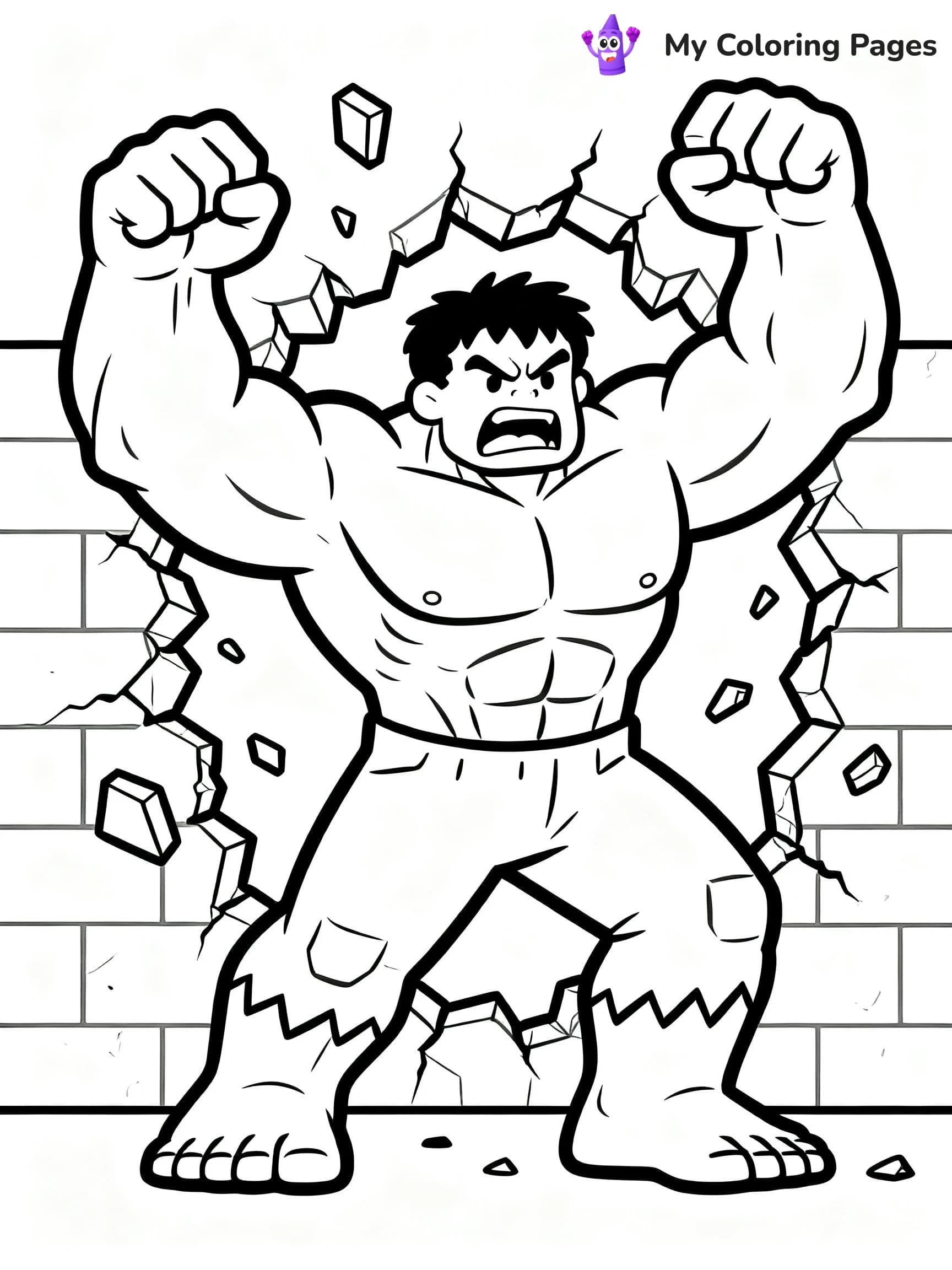 Hulk Smash Coloring Pages - 12
