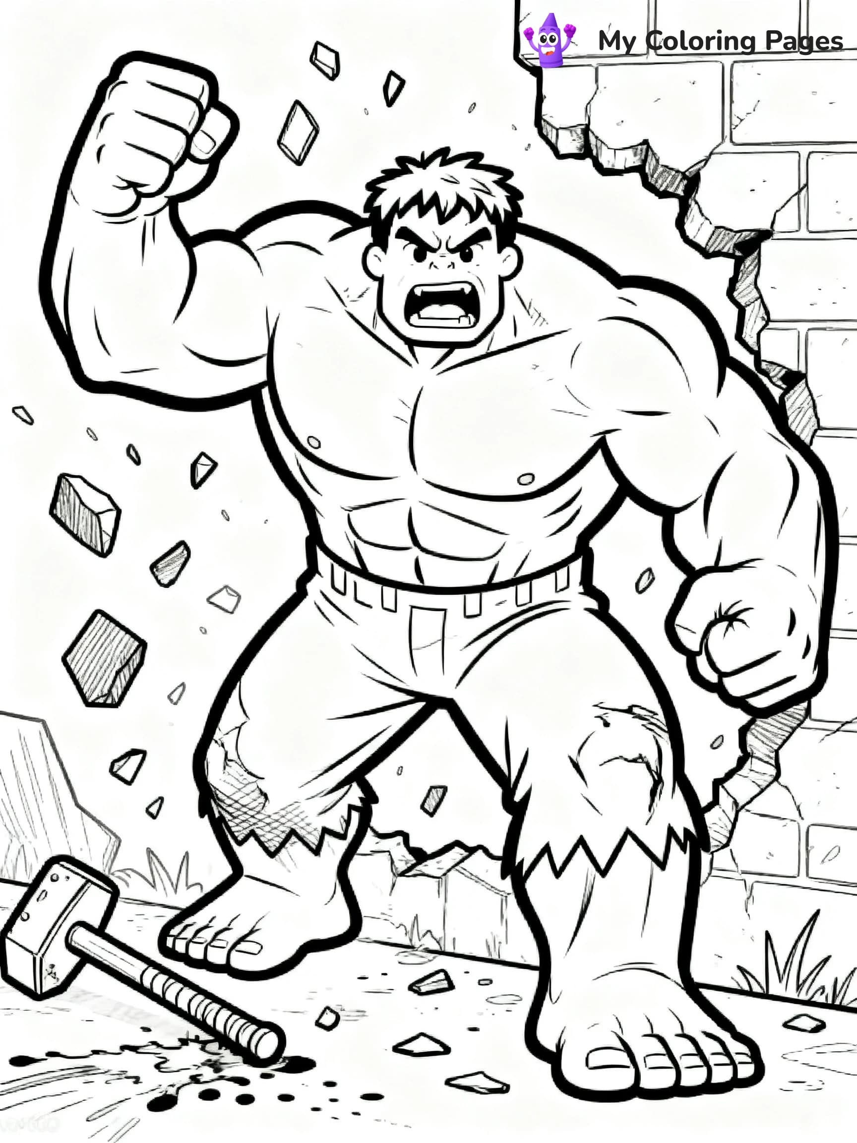 Hulk Smash Coloring Pages - 10