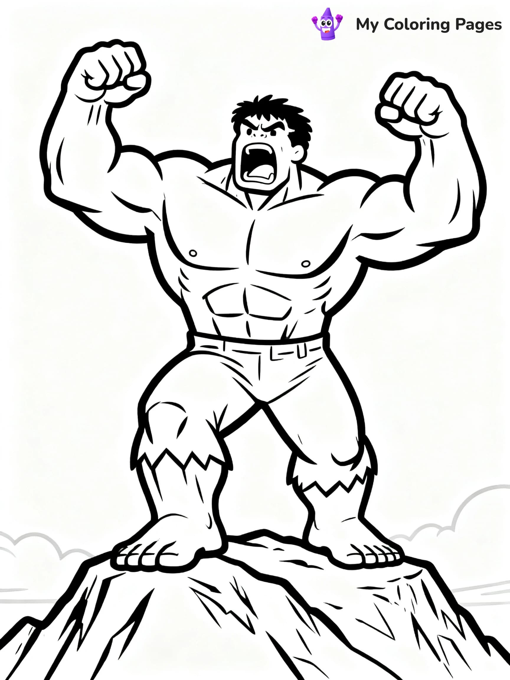 Hulk Smash Coloring Pages - 8