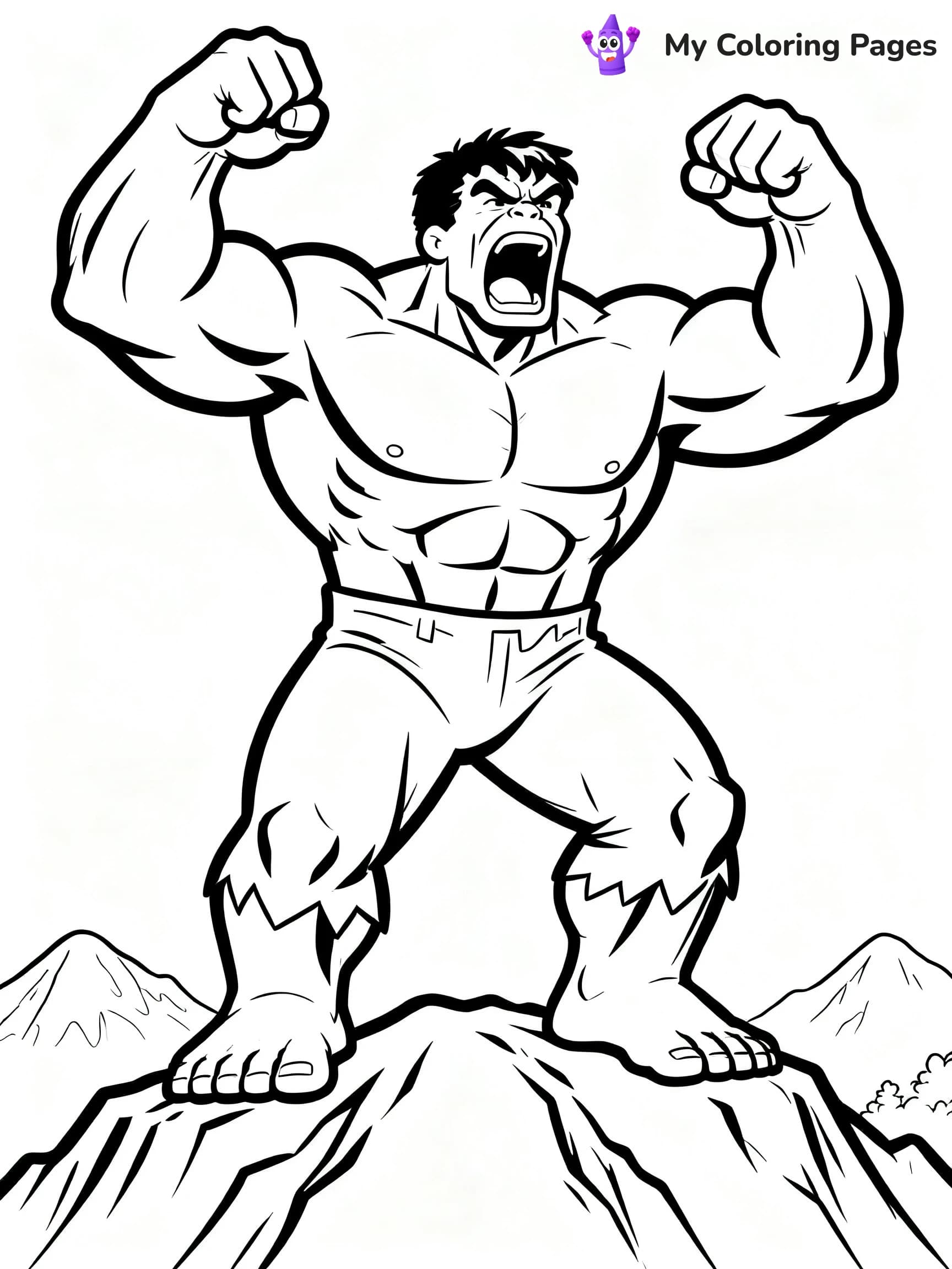 Hulk Smash Coloring Pages - 7
