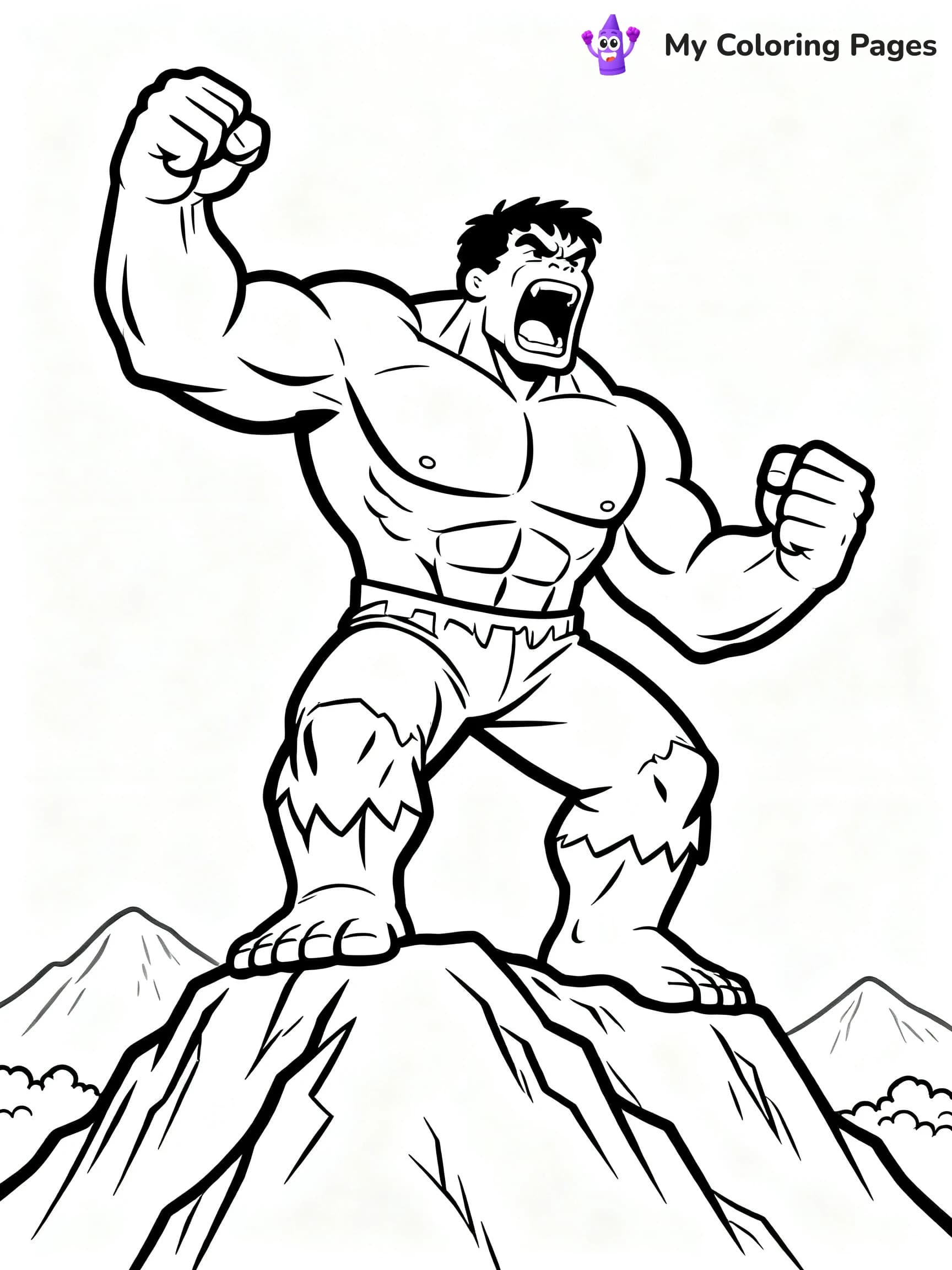 Hulk Smash Coloring Pages - 6