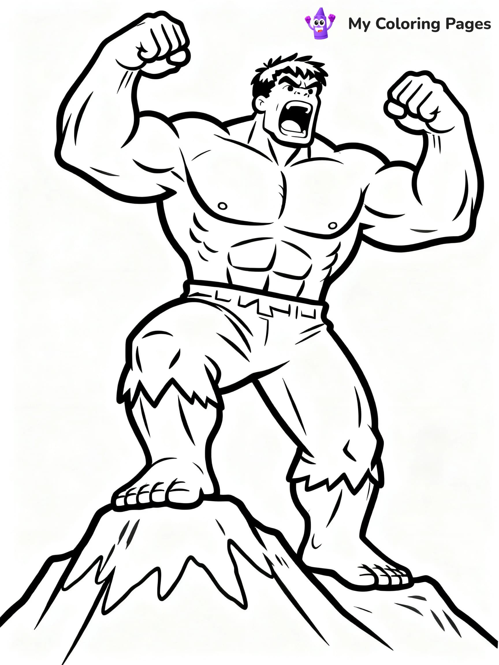 Hulk Smash Coloring Pages - 4