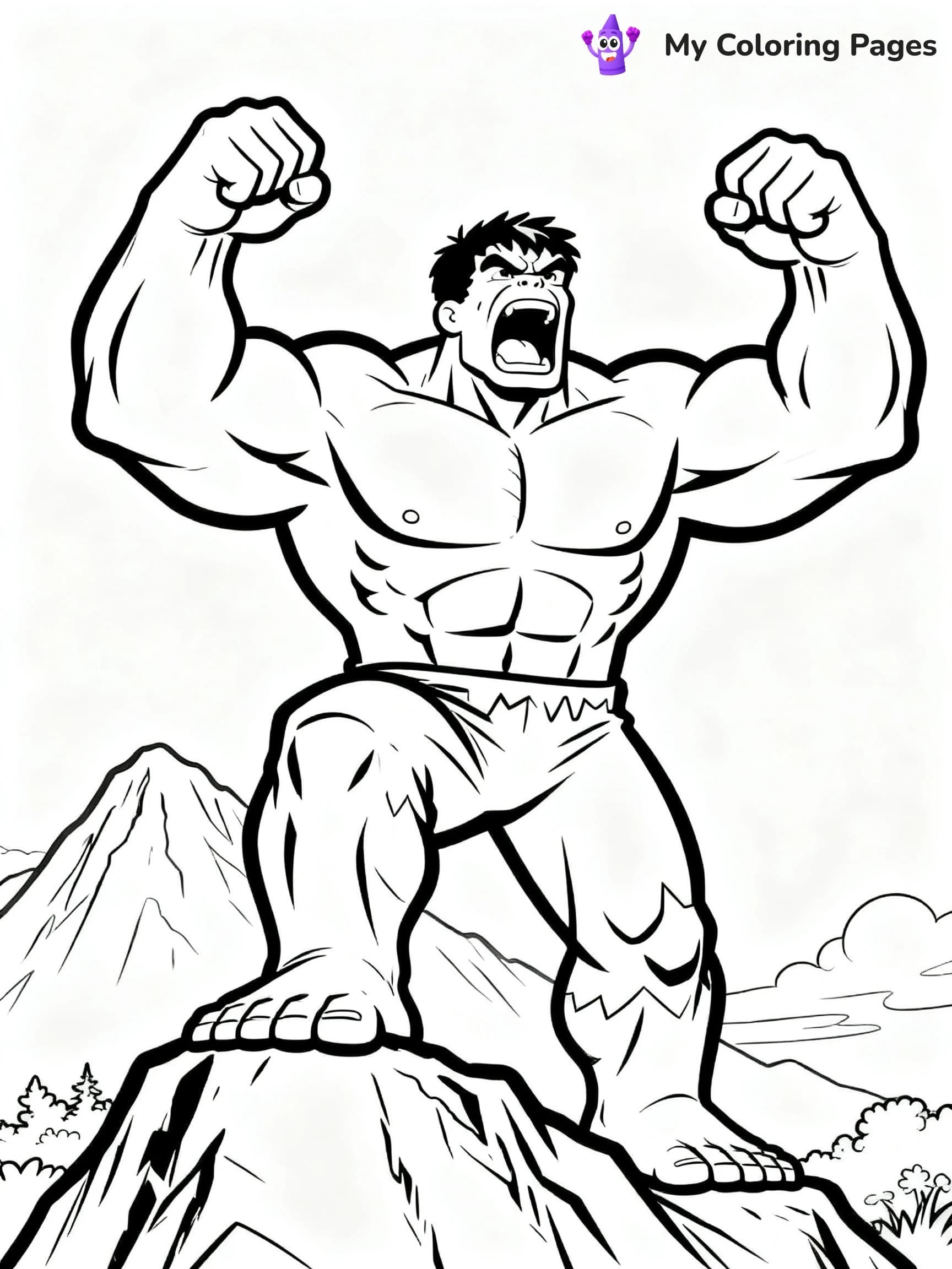 Hulk Smash Coloring Pages - 3