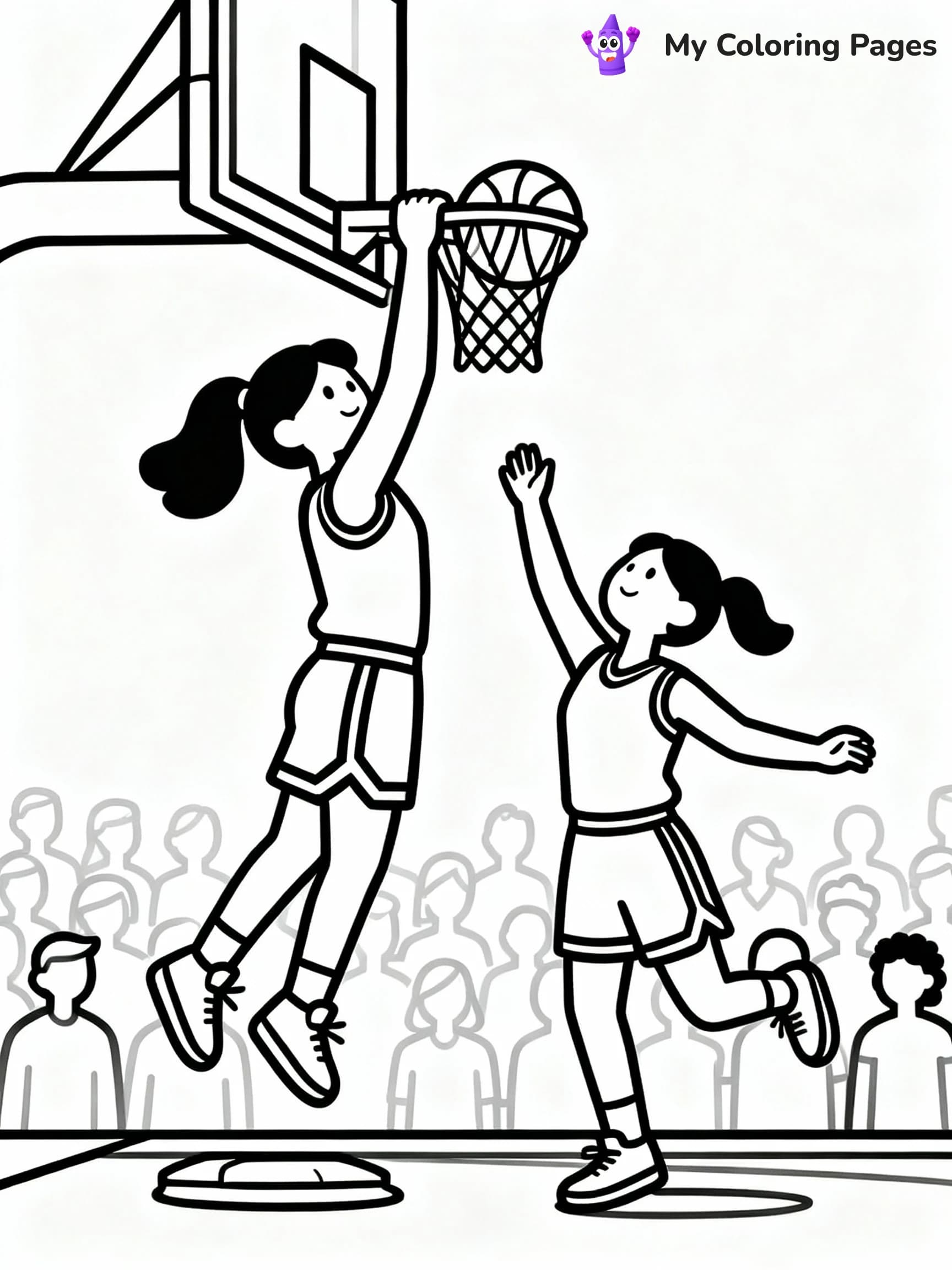 Basketball Coloring Pages - 12