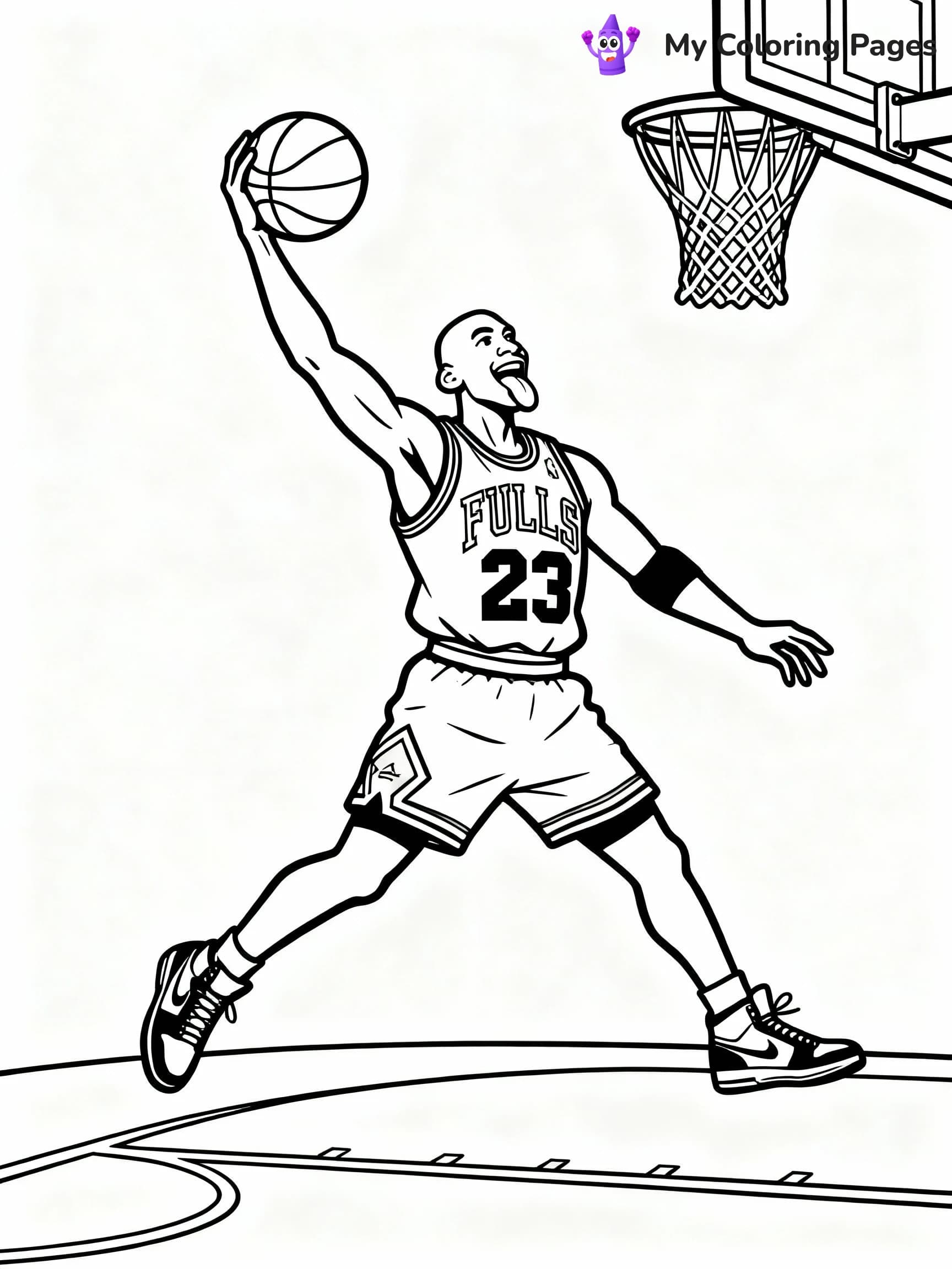 Basketball Coloring Pages - 8