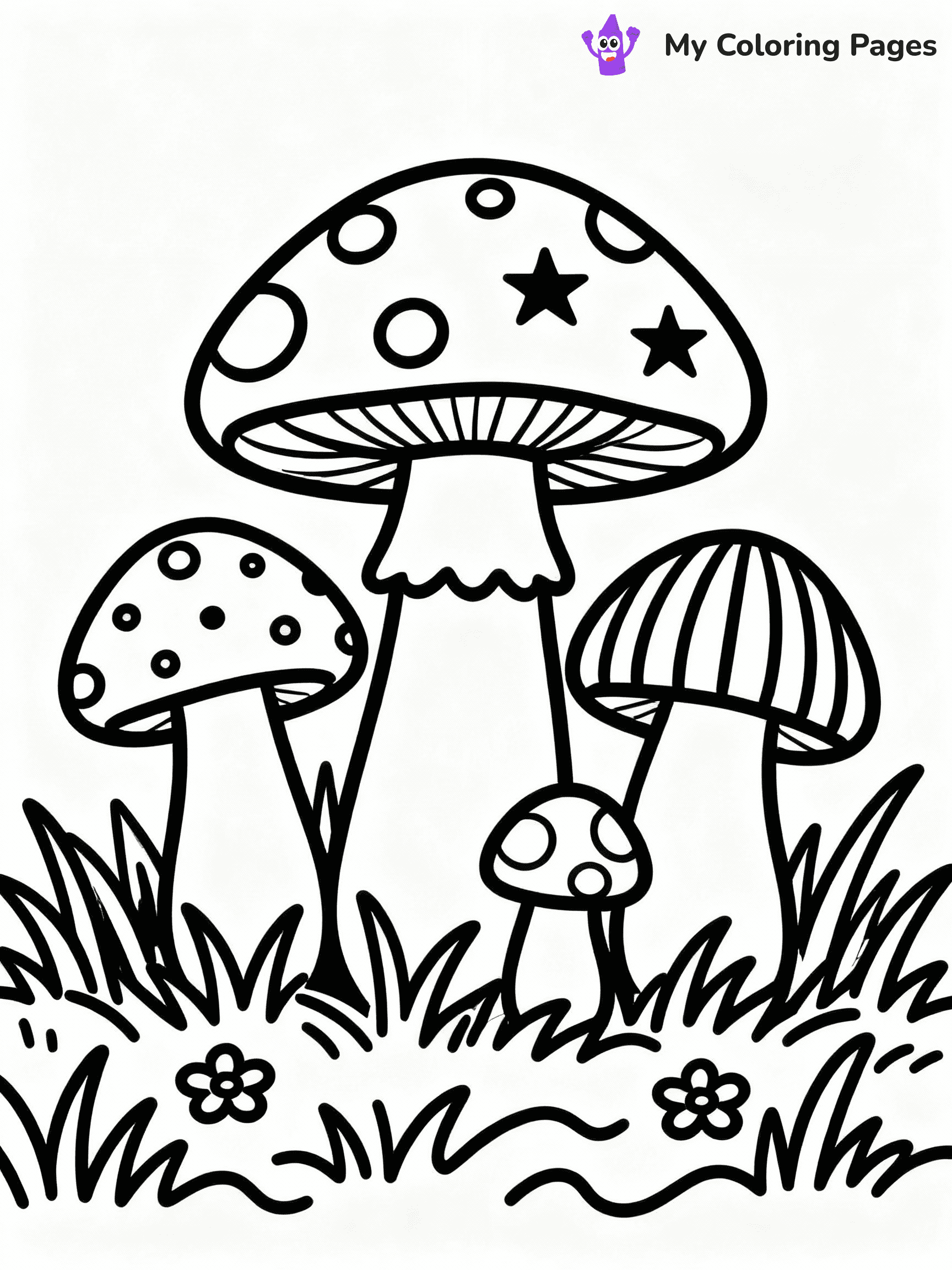 ⚠️ CRITICAL REQUIREMENT - ABSOLUTE BLACK AND WHITE ONLY ⚠️
This MUST be a BLACK AND WHITE line drawing ONLY. NO COLORS whatsoever.
- ONLY pure black lines (#000000) on pure white background (#FFFFFF)
- ABSOLUTELY NO colors, NO shading, NO gradients, NO grayscale
- If there are ANY colors in the output, the image is REJECTED
- This is a COLORING PAGE - meant to be COLORED IN by children
- The output must be UNCOLORED line art ready for coloring
⚠️ SUBJECT TO DRAW: Adorable mushroom family with different sizes, each with unique patterns, nestled in a grassy meadow, outline only
(REMEMBER: Output must be BLACK AND WHITE line art only, NOT colored!)
# COLORING PAGE: BLACK OUTLINES ONLY - WHITE BACKGROUND MANDATORY
Create a **coloring book page** using EXACTLY two values: black lines, white space.
## NON-NEGOTIABLE BINARY RULES
- **ONLY #000000 (black) and #FFFFFF (white)** - NO other values exist
- **EVERY PIXEL = BLACK OR WHITE** - no gray/shading/antialiasing
- **WHITE BACKGROUND MANDATORY** - entire canvas stays white
- **ALL SHAPES HOLLOW** - everything is empty outlines waiting to be colored
- **FORBIDDEN:** fills, shading, gradients, patterns, textures, colors
- **NO SOLID REGIONS** - if it's not a thin line, it's wrong
## Universal Line Standards
- Black outlines ONLY - thin, uniform weight
- Every shape completely empty inside
- Closed contours suitable for coloring
- Simple flat illustration - zero depth/3D/realism
- **Style:** Whimsical Doodle Art Alley - rounded, friendly outlines (unless specified)
## Everything = Outline Only
- Characters/animals: hollow shapes
- Objects/clothing: empty contours
- Backgrounds/scenery: line work only
- Natural elements: outlined forms
- Dark/night areas: don't exist (use outlined symbols)
- Textures/patterns: convert to simple lines
## The Test
Can a child color EVERY white space with crayons? If any area is pre-filled/shaded/gray or colored in, it FAILS. Every shape must be waiting to receive color.
**FINAL OUTPUT**: Binary coloring page. Black lines define shapes. White spaces ready for coloring. Nothing else exists. No exceptions. Print-ready.
⚠️ FINAL REMINDER: Draw the subject "Adorable mushroom family with different sizes, each with unique patterns, nestled in a grassy meadow, outline only" as BLACK AND WHITE line art. Zero colors in output.