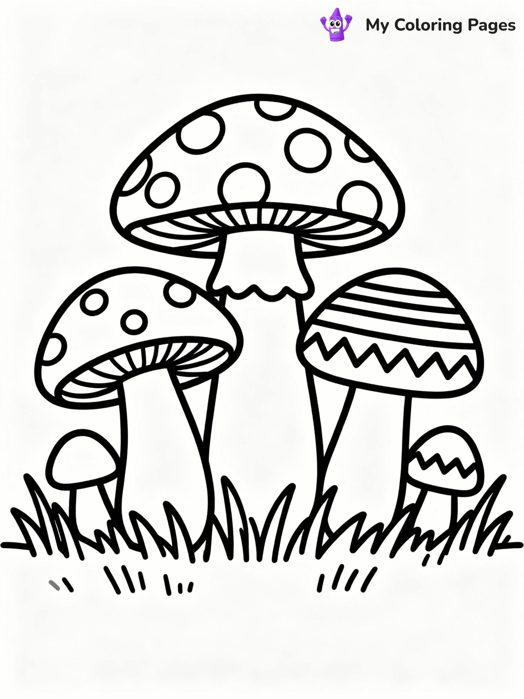 ⚠️ CRITICAL REQUIREMENT - ABSOLUTE BLACK AND WHITE ONLY ⚠️
This MUST be a BLACK AND WHITE line drawing ONLY. NO COLORS whatsoever.
- ONLY pure black lines (#000000) on pure white background (#FFFFFF)
- ABSOLUTELY NO colors, NO shading, NO gradients, NO grayscale
- If there are ANY colors in the output, the image is REJECTED
- This is a COLORING PAGE - meant to be COLORED IN by children
- The output must be UNCOLORED line art ready for coloring
⚠️ SUBJECT TO DRAW: Adorable mushroom family with different sizes, each with unique patterns, nestled in a grassy meadow, outline only
(REMEMBER: Output must be BLACK AND WHITE line art only, NOT colored!)
# COLORING PAGE: BLACK OUTLINES ONLY - WHITE BACKGROUND MANDATORY
Create a **coloring book page** using EXACTLY two values: black lines, white space.
## NON-NEGOTIABLE BINARY RULES
- **ONLY #000000 (black) and #FFFFFF (white)** - NO other values exist
- **EVERY PIXEL = BLACK OR WHITE** - no gray/shading/antialiasing
- **WHITE BACKGROUND MANDATORY** - entire canvas stays white
- **ALL SHAPES HOLLOW** - everything is empty outlines waiting to be colored
- **FORBIDDEN:** fills, shading, gradients, patterns, textures, colors
- **NO SOLID REGIONS** - if it's not a thin line, it's wrong
## Universal Line Standards
- Black outlines ONLY - thin, uniform weight
- Every shape completely empty inside
- Closed contours suitable for coloring
- Simple flat illustration - zero depth/3D/realism
- **Style:** Whimsical Doodle Art Alley - rounded, friendly outlines (unless specified)
## Everything = Outline Only
- Characters/animals: hollow shapes
- Objects/clothing: empty contours
- Backgrounds/scenery: line work only
- Natural elements: outlined forms
- Dark/night areas: don't exist (use outlined symbols)
- Textures/patterns: convert to simple lines
## The Test
Can a child color EVERY white space with crayons? If any area is pre-filled/shaded/gray or colored in, it FAILS. Every shape must be waiting to receive color.
**FINAL OUTPUT**: Binary coloring page. Black lines define shapes. White spaces ready for coloring. Nothing else exists. No exceptions. Print-ready.
⚠️ FINAL REMINDER: Draw the subject "Adorable mushroom family with different sizes, each with unique patterns, nestled in a grassy meadow, outline only" as BLACK AND WHITE line art. Zero colors in output.