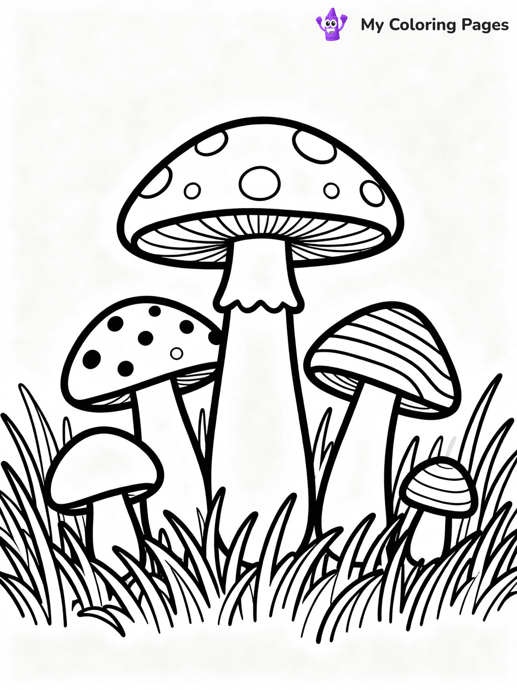⚠️ CRITICAL REQUIREMENT - ABSOLUTE BLACK AND WHITE ONLY ⚠️
This MUST be a BLACK AND WHITE line drawing ONLY. NO COLORS whatsoever.
- ONLY pure black lines (#000000) on pure white background (#FFFFFF)
- ABSOLUTELY NO colors, NO shading, NO gradients, NO grayscale
- If there are ANY colors in the output, the image is REJECTED
- This is a COLORING PAGE - meant to be COLORED IN by children
- The output must be UNCOLORED line art ready for coloring
⚠️ SUBJECT TO DRAW: Adorable mushroom family with different sizes, each with unique patterns, nestled in a grassy meadow, outline only
(REMEMBER: Output must be BLACK AND WHITE line art only, NOT colored!)
# COLORING PAGE: BLACK OUTLINES ONLY - WHITE BACKGROUND MANDATORY
Create a **coloring book page** using EXACTLY two values: black lines, white space.
## NON-NEGOTIABLE BINARY RULES
- **ONLY #000000 (black) and #FFFFFF (white)** - NO other values exist
- **EVERY PIXEL = BLACK OR WHITE** - no gray/shading/antialiasing
- **WHITE BACKGROUND MANDATORY** - entire canvas stays white
- **ALL SHAPES HOLLOW** - everything is empty outlines waiting to be colored
- **FORBIDDEN:** fills, shading, gradients, patterns, textures, colors
- **NO SOLID REGIONS** - if it's not a thin line, it's wrong
## Universal Line Standards
- Black outlines ONLY - thin, uniform weight
- Every shape completely empty inside
- Closed contours suitable for coloring
- Simple flat illustration - zero depth/3D/realism
- **Style:** Whimsical Doodle Art Alley - rounded, friendly outlines (unless specified)
## Everything = Outline Only
- Characters/animals: hollow shapes
- Objects/clothing: empty contours
- Backgrounds/scenery: line work only
- Natural elements: outlined forms
- Dark/night areas: don't exist (use outlined symbols)
- Textures/patterns: convert to simple lines
## The Test
Can a child color EVERY white space with crayons? If any area is pre-filled/shaded/gray or colored in, it FAILS. Every shape must be waiting to receive color.
**FINAL OUTPUT**: Binary coloring page. Black lines define shapes. White spaces ready for coloring. Nothing else exists. No exceptions. Print-ready.
⚠️ FINAL REMINDER: Draw the subject "Adorable mushroom family with different sizes, each with unique patterns, nestled in a grassy meadow, outline only" as BLACK AND WHITE line art. Zero colors in output.