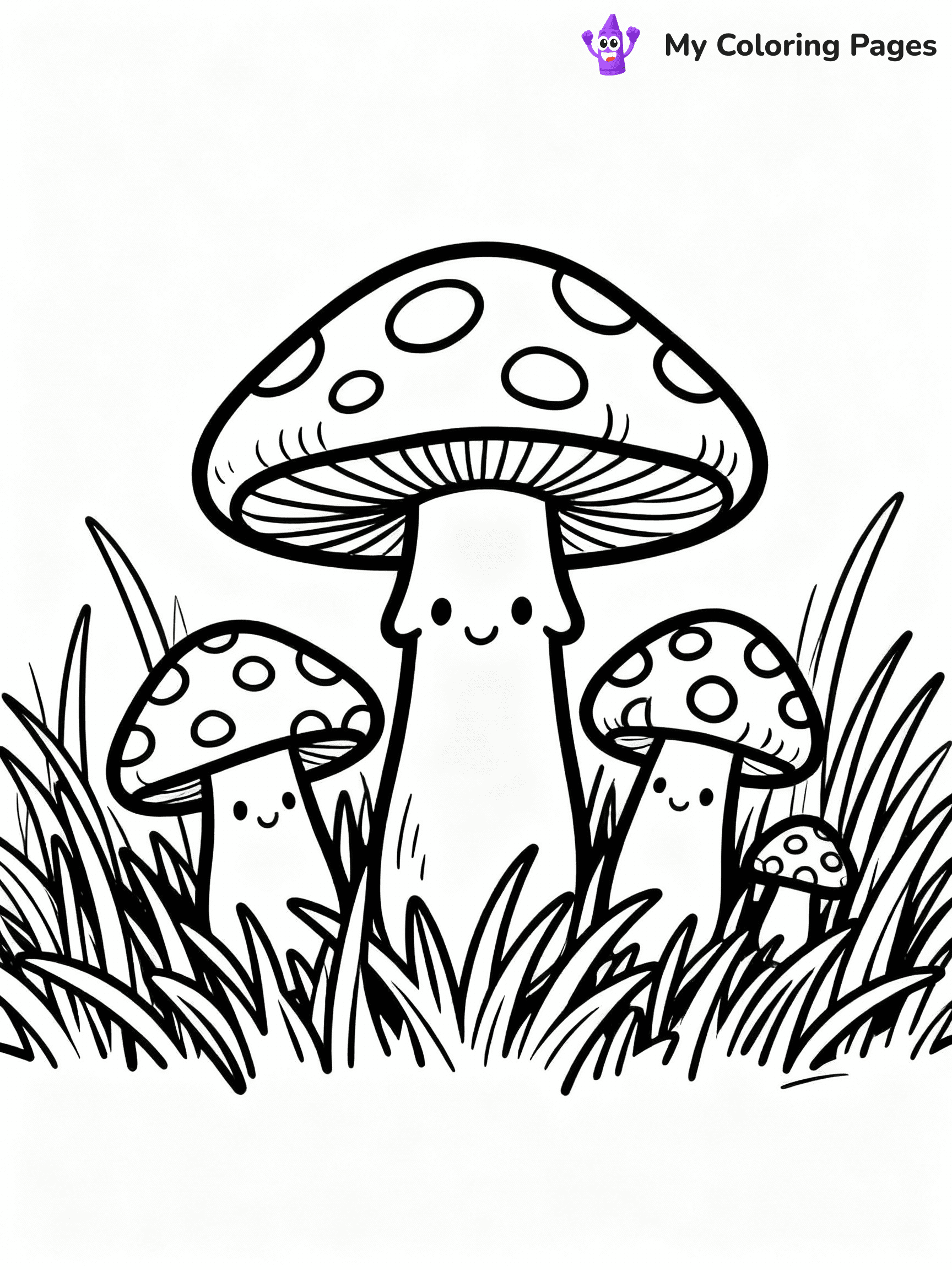 ⚠️ CRITICAL REQUIREMENT - ABSOLUTE BLACK AND WHITE ONLY ⚠️
This MUST be a BLACK AND WHITE line drawing ONLY. NO COLORS whatsoever.
- ONLY pure black lines (#000000) on pure white background (#FFFFFF)
- ABSOLUTELY NO colors, NO shading, NO gradients, NO grayscale
- If there are ANY colors in the output, the image is REJECTED
- This is a COLORING PAGE - meant to be COLORED IN by children
- The output must be UNCOLORED line art ready for coloring
⚠️ SUBJECT TO DRAW: Adorable mushroom family with different sizes, each with unique patterns, nestled in a grassy meadow, outline only
(REMEMBER: Output must be BLACK AND WHITE line art only, NOT colored!)
# COLORING PAGE: BLACK OUTLINES ONLY - WHITE BACKGROUND MANDATORY
Create a **coloring book page** using EXACTLY two values: black lines, white space.
## NON-NEGOTIABLE BINARY RULES
- **ONLY #000000 (black) and #FFFFFF (white)** - NO other values exist
- **EVERY PIXEL = BLACK OR WHITE** - no gray/shading/antialiasing
- **WHITE BACKGROUND MANDATORY** - entire canvas stays white
- **ALL SHAPES HOLLOW** - everything is empty outlines waiting to be colored
- **FORBIDDEN:** fills, shading, gradients, patterns, textures, colors
- **NO SOLID REGIONS** - if it's not a thin line, it's wrong
## Universal Line Standards
- Black outlines ONLY - thin, uniform weight
- Every shape completely empty inside
- Closed contours suitable for coloring
- Simple flat illustration - zero depth/3D/realism
- **Style:** Whimsical Doodle Art Alley - rounded, friendly outlines (unless specified)
## Everything = Outline Only
- Characters/animals: hollow shapes
- Objects/clothing: empty contours
- Backgrounds/scenery: line work only
- Natural elements: outlined forms
- Dark/night areas: don't exist (use outlined symbols)
- Textures/patterns: convert to simple lines
## The Test
Can a child color EVERY white space with crayons? If any area is pre-filled/shaded/gray or colored in, it FAILS. Every shape must be waiting to receive color.
**FINAL OUTPUT**: Binary coloring page. Black lines define shapes. White spaces ready for coloring. Nothing else exists. No exceptions. Print-ready.
⚠️ FINAL REMINDER: Draw the subject "Adorable mushroom family with different sizes, each with unique patterns, nestled in a grassy meadow, outline only" as BLACK AND WHITE line art. Zero colors in output.