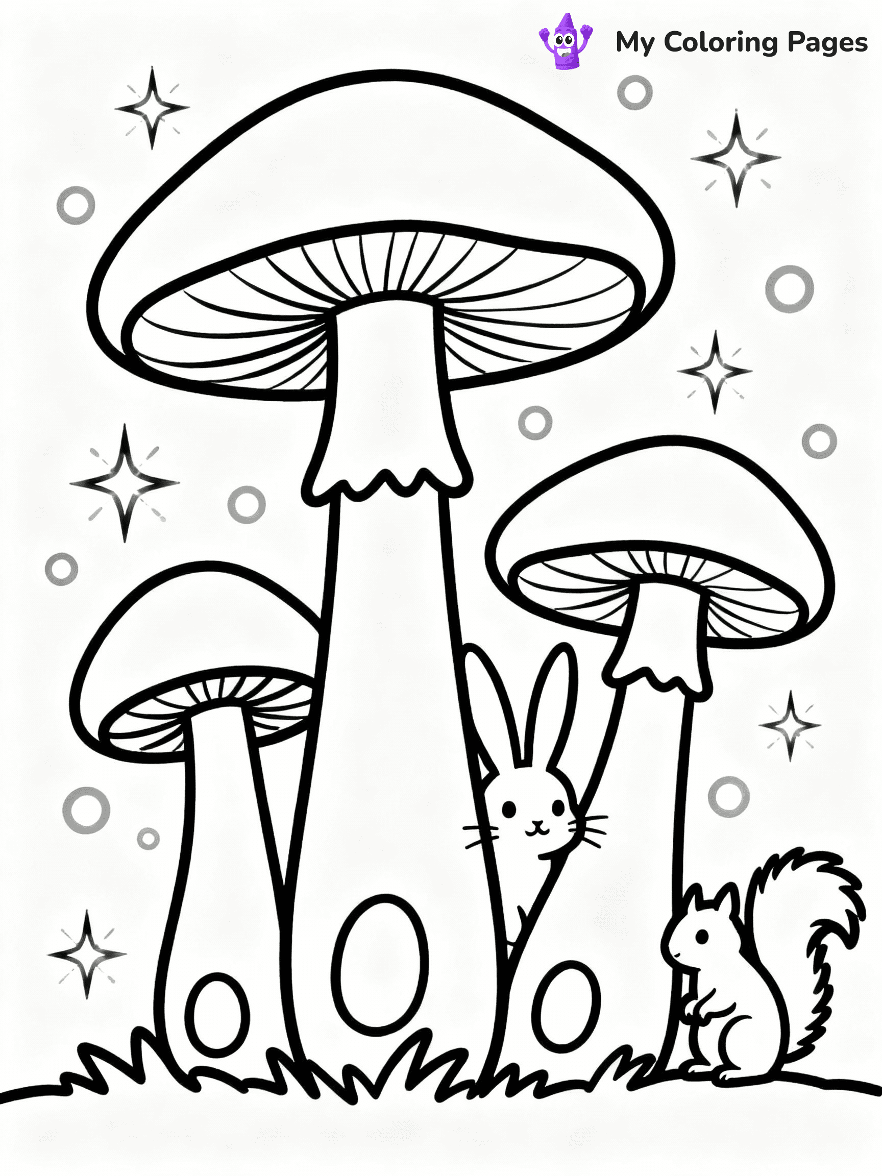 ⚠️ CRITICAL REQUIREMENT - ABSOLUTE BLACK AND WHITE ONLY ⚠️
This MUST be a BLACK AND WHITE line drawing ONLY. NO COLORS whatsoever.
- ONLY pure black lines (#000000) on pure white background (#FFFFFF)
- ABSOLUTELY NO colors, NO shading, NO gradients, NO grayscale
- If there are ANY colors in the output, the image is REJECTED
- This is a COLORING PAGE - meant to be COLORED IN by children
- The output must be UNCOLORED line art ready for coloring
⚠️ SUBJECT TO DRAW: Magical mushroom garden with oversized fungi and sparkling fairy lights, whimsical creatures peeking through, outline only
(REMEMBER: Output must be BLACK AND WHITE line art only, NOT colored!)
# COLORING PAGE: BLACK OUTLINES ONLY - WHITE BACKGROUND MANDATORY
Create a **coloring book page** using EXACTLY two values: black lines, white space.
## NON-NEGOTIABLE BINARY RULES
- **ONLY #000000 (black) and #FFFFFF (white)** - NO other values exist
- **EVERY PIXEL = BLACK OR WHITE** - no gray/shading/antialiasing
- **WHITE BACKGROUND MANDATORY** - entire canvas stays white
- **ALL SHAPES HOLLOW** - everything is empty outlines waiting to be colored
- **FORBIDDEN:** fills, shading, gradients, patterns, textures, colors
- **NO SOLID REGIONS** - if it's not a thin line, it's wrong
## Universal Line Standards
- Black outlines ONLY - thin, uniform weight
- Every shape completely empty inside
- Closed contours suitable for coloring
- Simple flat illustration - zero depth/3D/realism
- **Style:** Whimsical Doodle Art Alley - rounded, friendly outlines (unless specified)
## Everything = Outline Only
- Characters/animals: hollow shapes
- Objects/clothing: empty contours
- Backgrounds/scenery: line work only
- Natural elements: outlined forms
- Dark/night areas: don't exist (use outlined symbols)
- Textures/patterns: convert to simple lines
## The Test
Can a child color EVERY white space with crayons? If any area is pre-filled/shaded/gray or colored in, it FAILS. Every shape must be waiting to receive color.
**FINAL OUTPUT**: Binary coloring page. Black lines define shapes. White spaces ready for coloring. Nothing else exists. No exceptions. Print-ready.
⚠️ FINAL REMINDER: Draw the subject "Magical mushroom garden with oversized fungi and sparkling fairy lights, whimsical creatures peeking through, outline only" as BLACK AND WHITE line art. Zero colors in output.