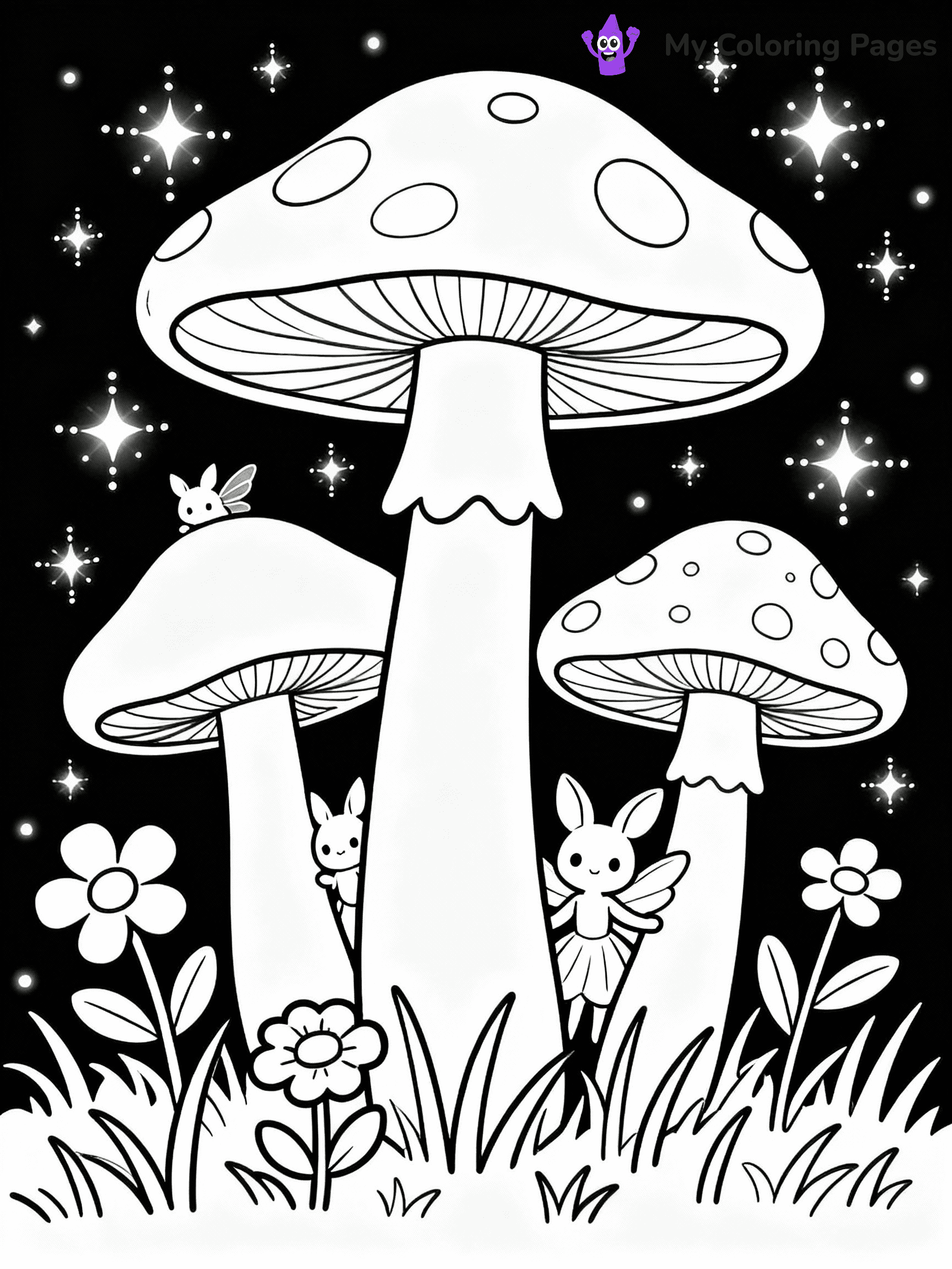 ⚠️ CRITICAL REQUIREMENT - ABSOLUTE BLACK AND WHITE ONLY ⚠️
This MUST be a BLACK AND WHITE line drawing ONLY. NO COLORS whatsoever.
- ONLY pure black lines (#000000) on pure white background (#FFFFFF)
- ABSOLUTELY NO colors, NO shading, NO gradients, NO grayscale
- If there are ANY colors in the output, the image is REJECTED
- This is a COLORING PAGE - meant to be COLORED IN by children
- The output must be UNCOLORED line art ready for coloring
⚠️ SUBJECT TO DRAW: Magical mushroom garden with oversized fungi and sparkling fairy lights, whimsical creatures peeking through, outline only
(REMEMBER: Output must be BLACK AND WHITE line art only, NOT colored!)
# COLORING PAGE: BLACK OUTLINES ONLY - WHITE BACKGROUND MANDATORY
Create a **coloring book page** using EXACTLY two values: black lines, white space.
## NON-NEGOTIABLE BINARY RULES
- **ONLY #000000 (black) and #FFFFFF (white)** - NO other values exist
- **EVERY PIXEL = BLACK OR WHITE** - no gray/shading/antialiasing
- **WHITE BACKGROUND MANDATORY** - entire canvas stays white
- **ALL SHAPES HOLLOW** - everything is empty outlines waiting to be colored
- **FORBIDDEN:** fills, shading, gradients, patterns, textures, colors
- **NO SOLID REGIONS** - if it's not a thin line, it's wrong
## Universal Line Standards
- Black outlines ONLY - thin, uniform weight
- Every shape completely empty inside
- Closed contours suitable for coloring
- Simple flat illustration - zero depth/3D/realism
- **Style:** Whimsical Doodle Art Alley - rounded, friendly outlines (unless specified)
## Everything = Outline Only
- Characters/animals: hollow shapes
- Objects/clothing: empty contours
- Backgrounds/scenery: line work only
- Natural elements: outlined forms
- Dark/night areas: don't exist (use outlined symbols)
- Textures/patterns: convert to simple lines
## The Test
Can a child color EVERY white space with crayons? If any area is pre-filled/shaded/gray or colored in, it FAILS. Every shape must be waiting to receive color.
**FINAL OUTPUT**: Binary coloring page. Black lines define shapes. White spaces ready for coloring. Nothing else exists. No exceptions. Print-ready.
⚠️ FINAL REMINDER: Draw the subject "Magical mushroom garden with oversized fungi and sparkling fairy lights, whimsical creatures peeking through, outline only" as BLACK AND WHITE line art. Zero colors in output.