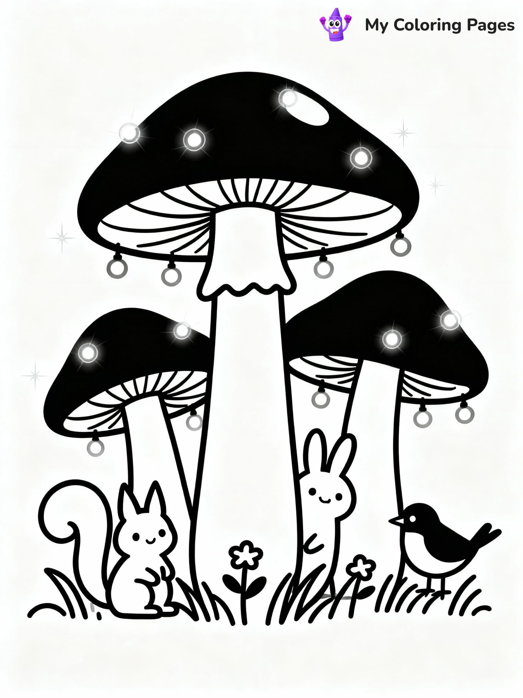 Mushroom Coloring Pages - 23