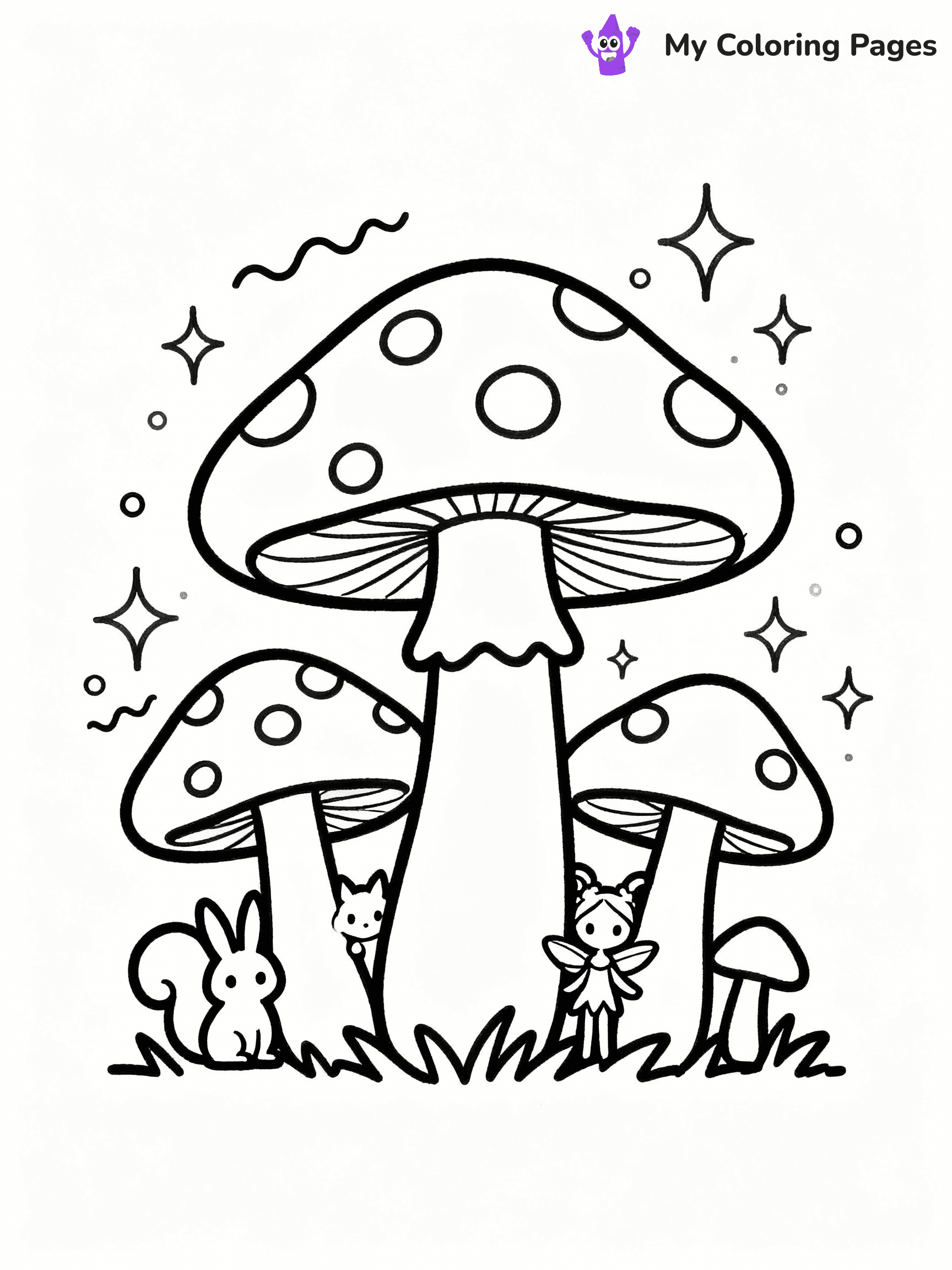 ⚠️ CRITICAL REQUIREMENT - ABSOLUTE BLACK AND WHITE ONLY ⚠️
This MUST be a BLACK AND WHITE line drawing ONLY. NO COLORS whatsoever.
- ONLY pure black lines (#000000) on pure white background (#FFFFFF)
- ABSOLUTELY NO colors, NO shading, NO gradients, NO grayscale
- If there are ANY colors in the output, the image is REJECTED
- This is a COLORING PAGE - meant to be COLORED IN by children
- The output must be UNCOLORED line art ready for coloring
⚠️ SUBJECT TO DRAW: Magical mushroom garden with oversized fungi and sparkling fairy lights, whimsical creatures peeking through, outline only
(REMEMBER: Output must be BLACK AND WHITE line art only, NOT colored!)
# COLORING PAGE: BLACK OUTLINES ONLY - WHITE BACKGROUND MANDATORY
Create a **coloring book page** using EXACTLY two values: black lines, white space.
## NON-NEGOTIABLE BINARY RULES
- **ONLY #000000 (black) and #FFFFFF (white)** - NO other values exist
- **EVERY PIXEL = BLACK OR WHITE** - no gray/shading/antialiasing
- **WHITE BACKGROUND MANDATORY** - entire canvas stays white
- **ALL SHAPES HOLLOW** - everything is empty outlines waiting to be colored
- **FORBIDDEN:** fills, shading, gradients, patterns, textures, colors
- **NO SOLID REGIONS** - if it's not a thin line, it's wrong
## Universal Line Standards
- Black outlines ONLY - thin, uniform weight
- Every shape completely empty inside
- Closed contours suitable for coloring
- Simple flat illustration - zero depth/3D/realism
- **Style:** Whimsical Doodle Art Alley - rounded, friendly outlines (unless specified)
## Everything = Outline Only
- Characters/animals: hollow shapes
- Objects/clothing: empty contours
- Backgrounds/scenery: line work only
- Natural elements: outlined forms
- Dark/night areas: don't exist (use outlined symbols)
- Textures/patterns: convert to simple lines
## The Test
Can a child color EVERY white space with crayons? If any area is pre-filled/shaded/gray or colored in, it FAILS. Every shape must be waiting to receive color.
**FINAL OUTPUT**: Binary coloring page. Black lines define shapes. White spaces ready for coloring. Nothing else exists. No exceptions. Print-ready.
⚠️ FINAL REMINDER: Draw the subject "Magical mushroom garden with oversized fungi and sparkling fairy lights, whimsical creatures peeking through, outline only" as BLACK AND WHITE line art. Zero colors in output.