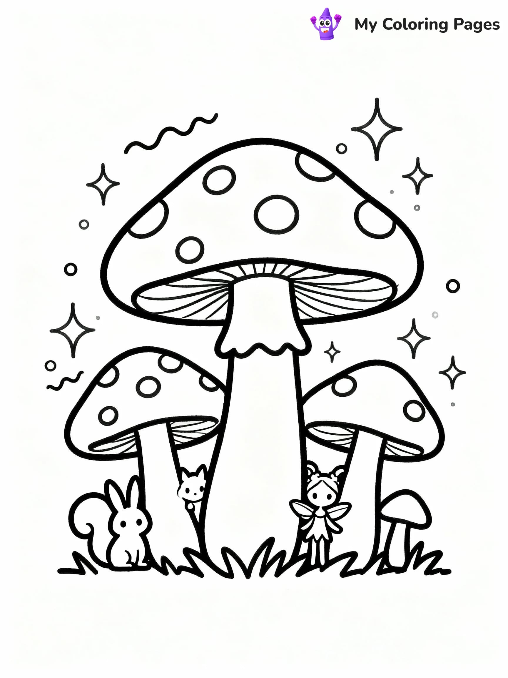 Mushroom Coloring Pages - 22