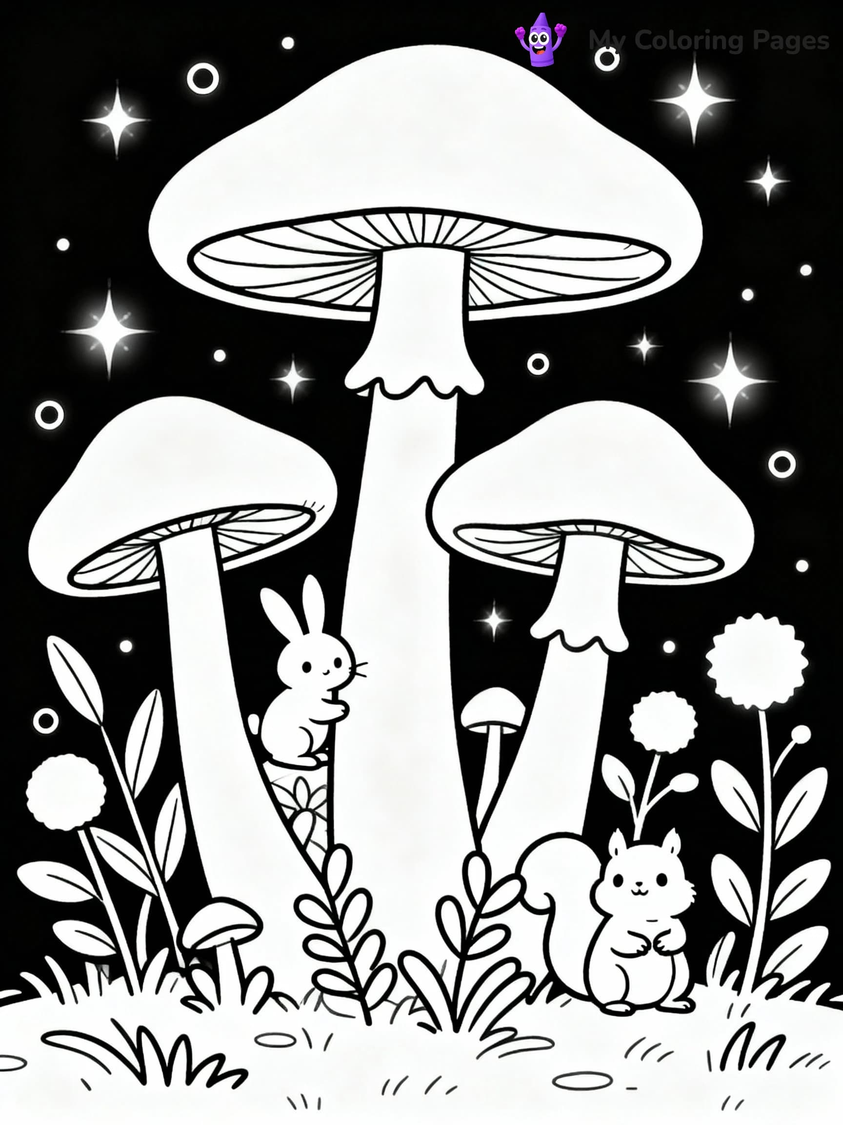 Mushroom Coloring Pages - 21