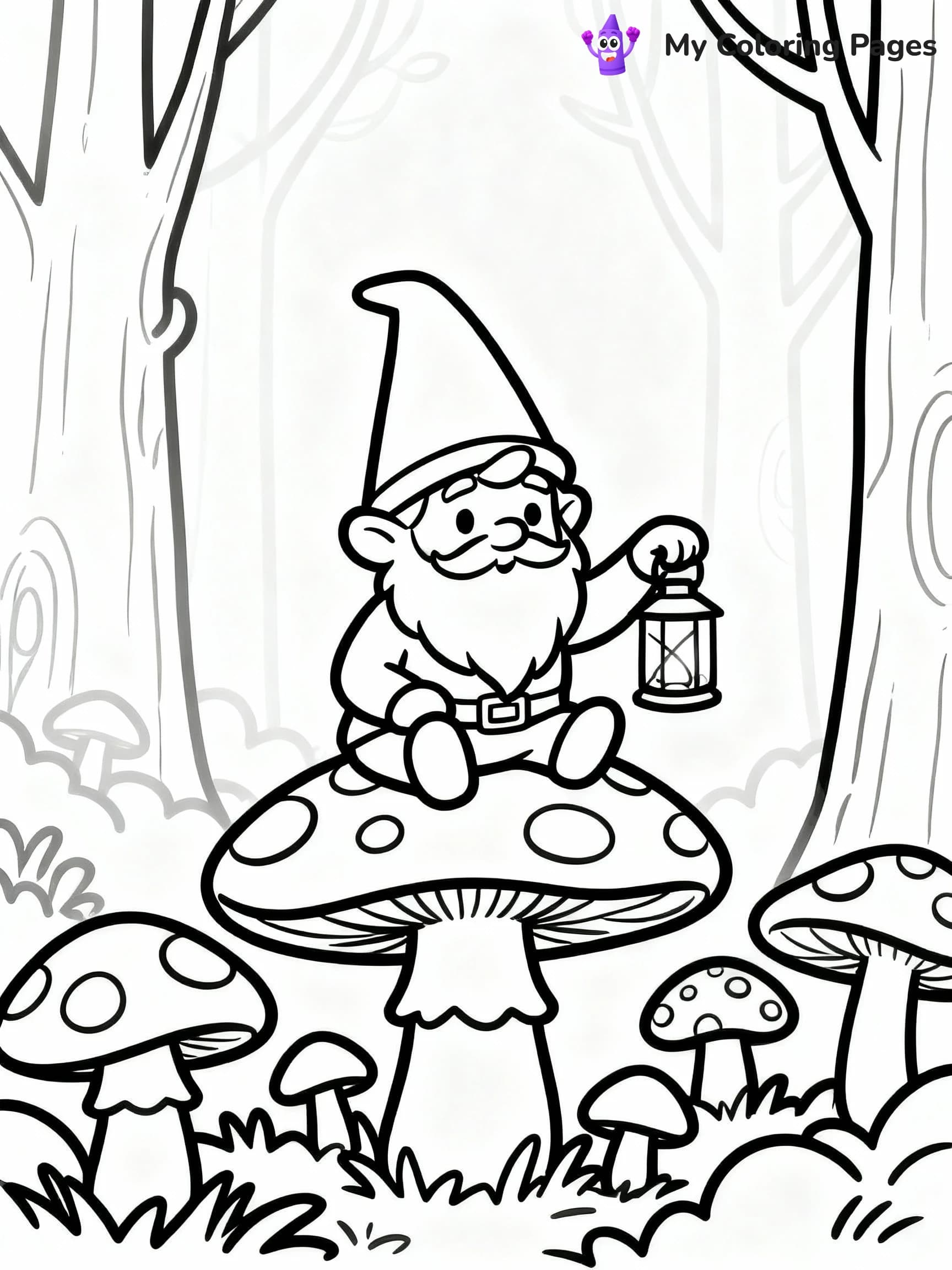 Mushroom Coloring Pages - 20