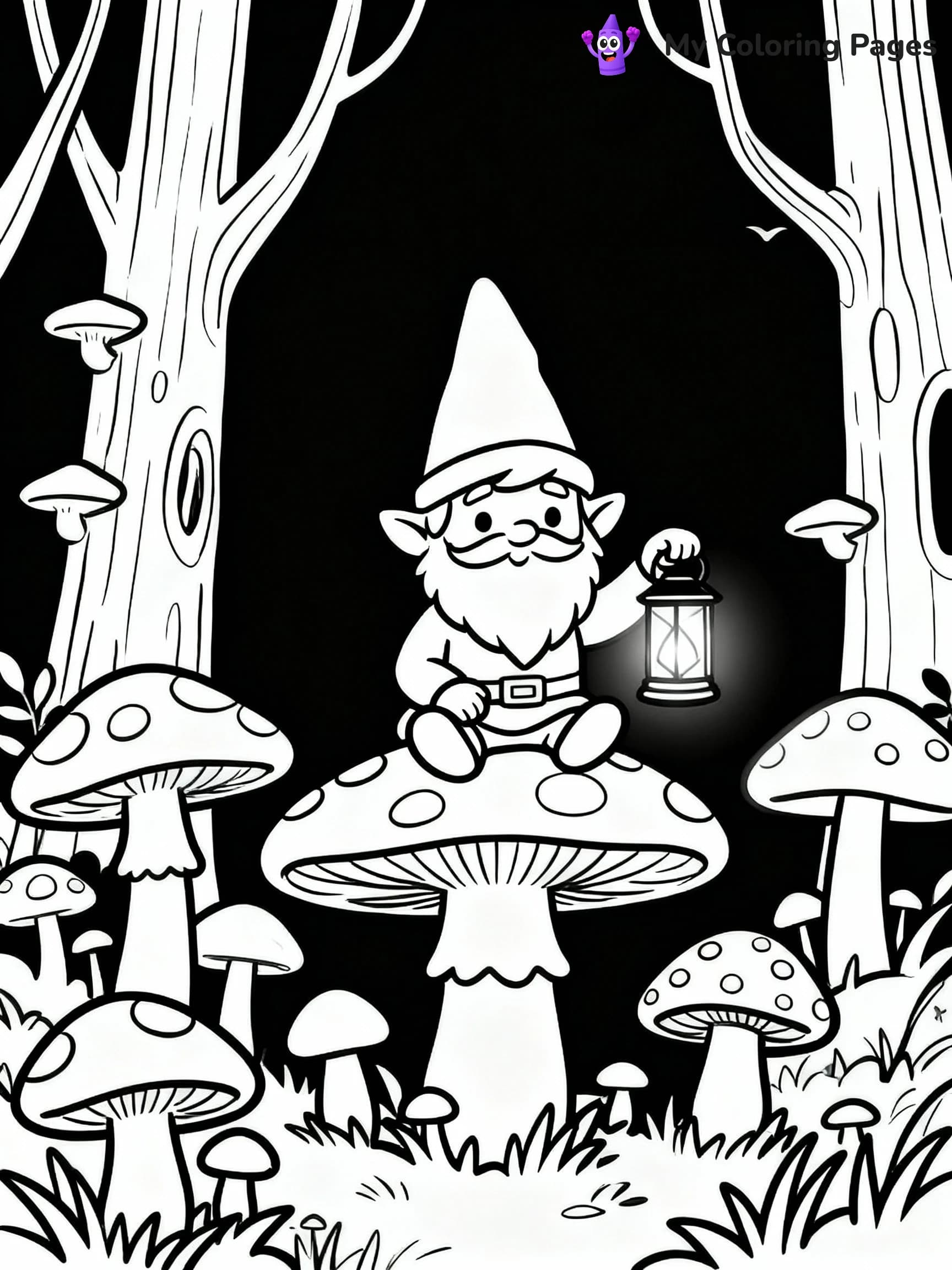 Mushroom Coloring Pages - 19