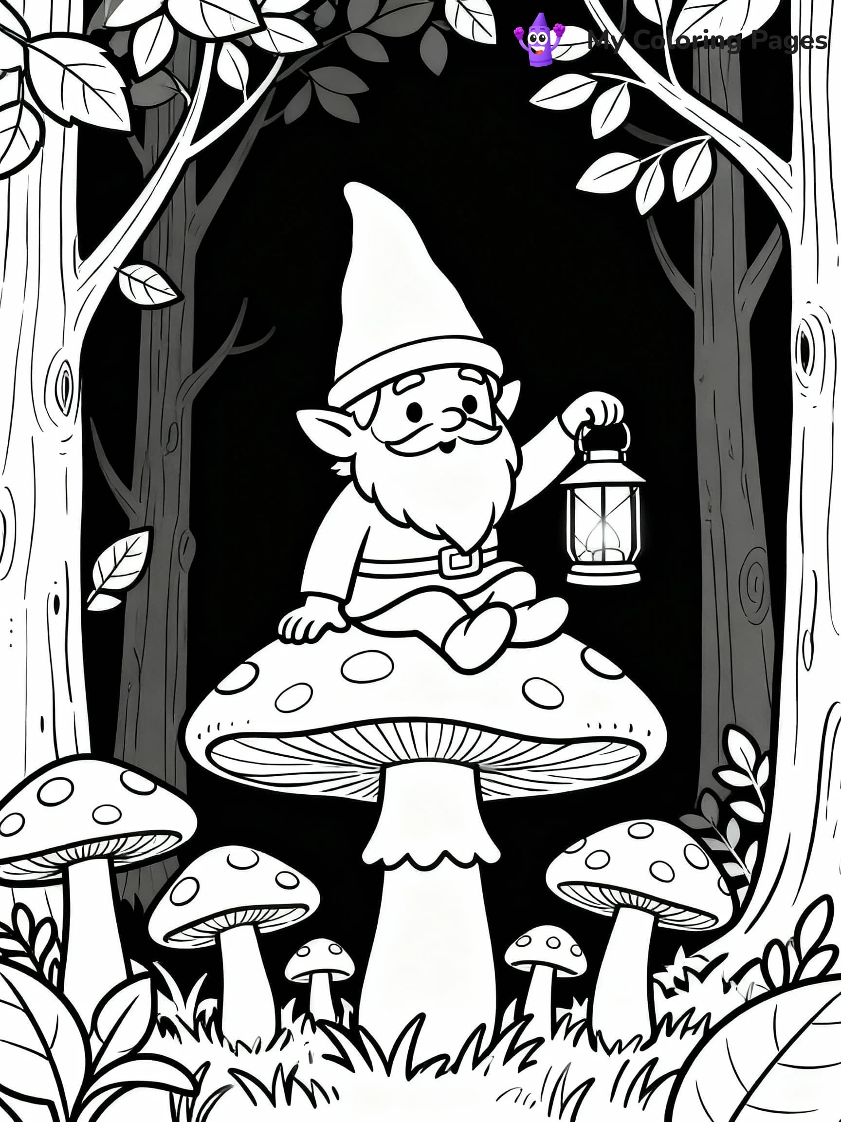 Mushroom Coloring Pages - 18