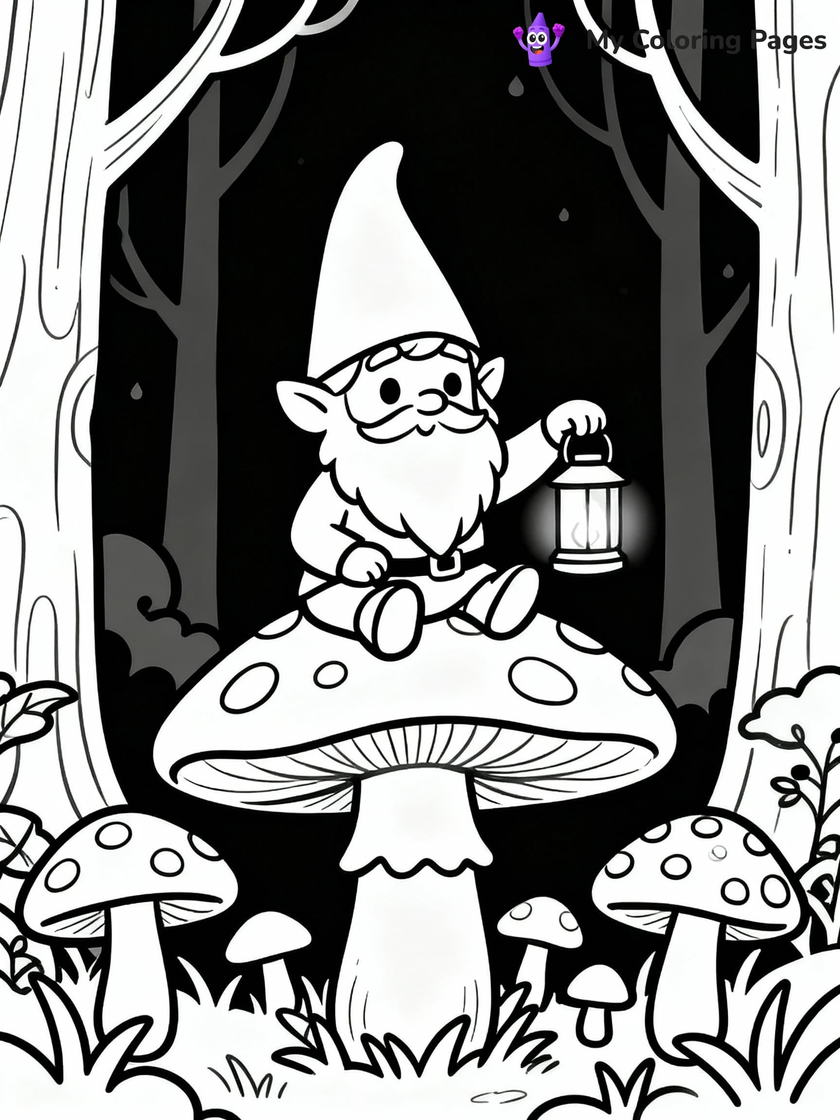 Mushroom Coloring Pages - 17
