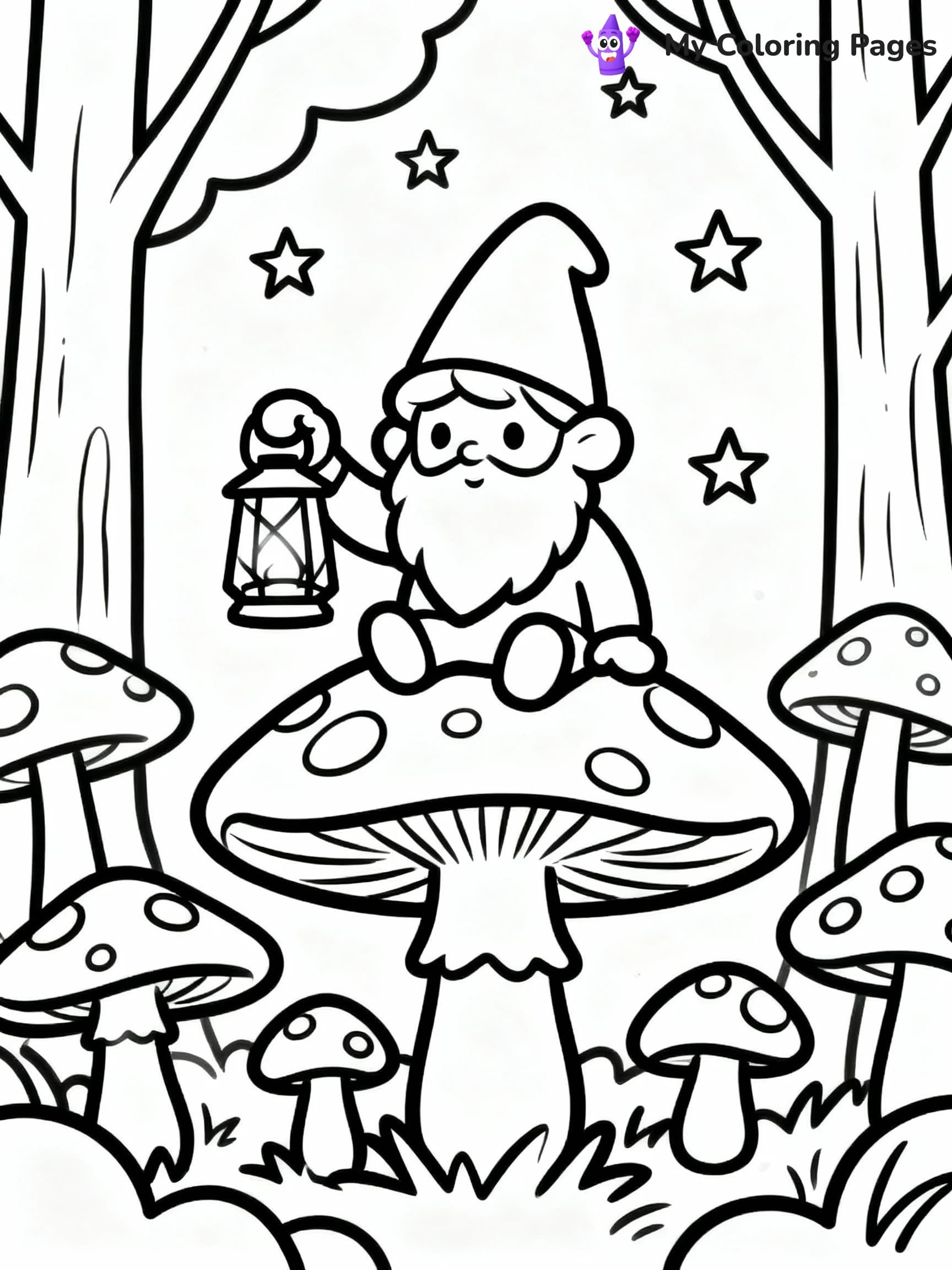 Mushroom Coloring Pages - 16