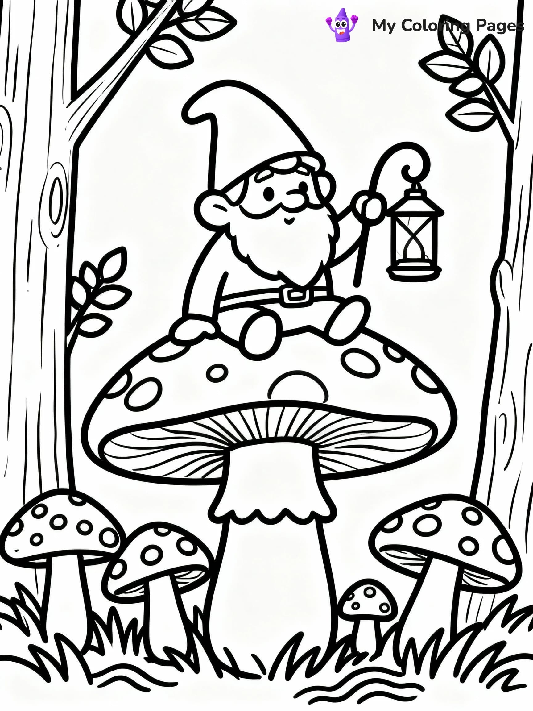 Mushroom Coloring Pages - 15
