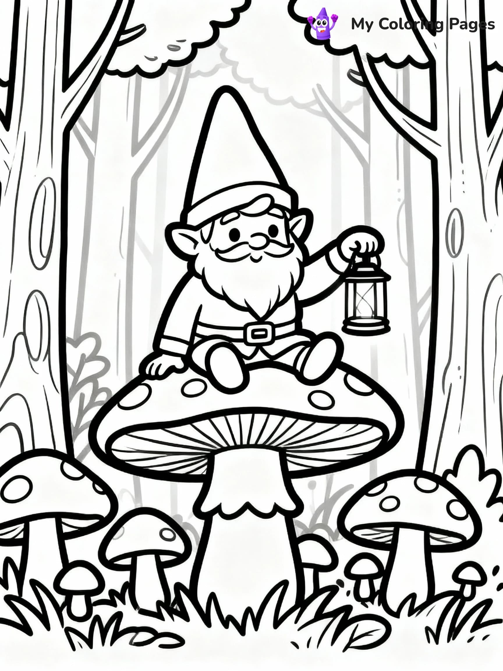 Mushroom Coloring Pages - 13