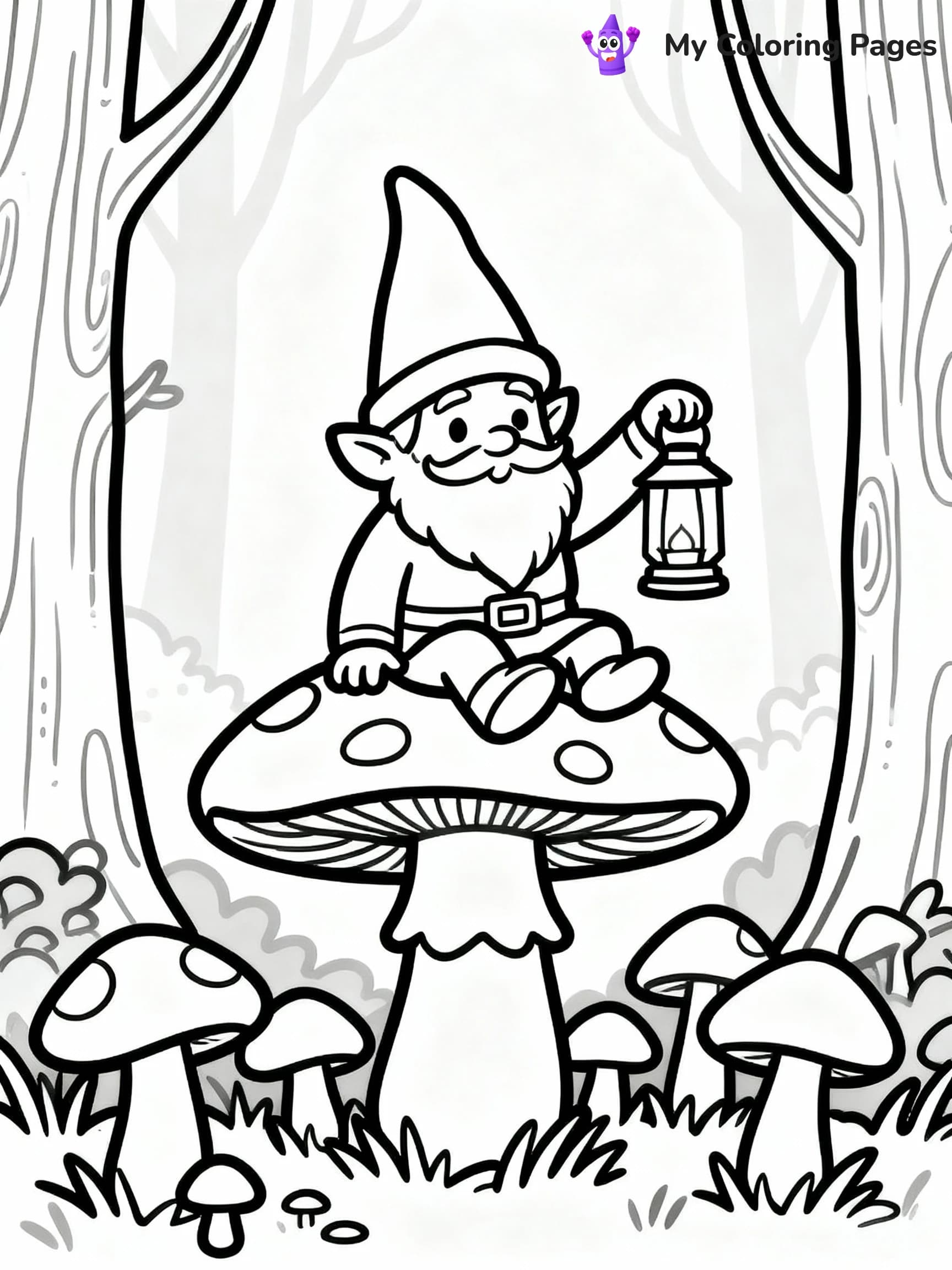 Mushroom Coloring Pages - 12