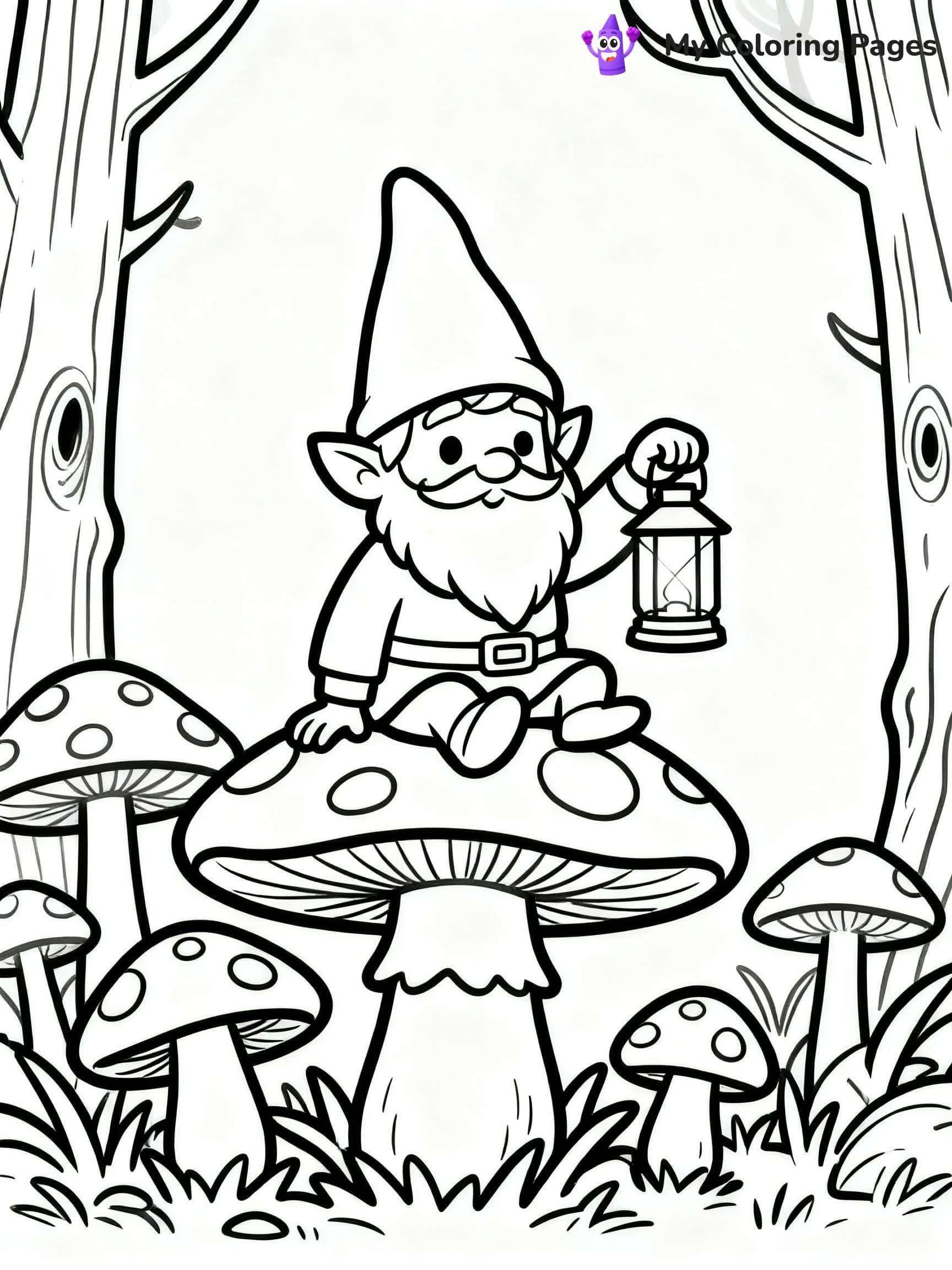 Mushroom Coloring Pages - 11