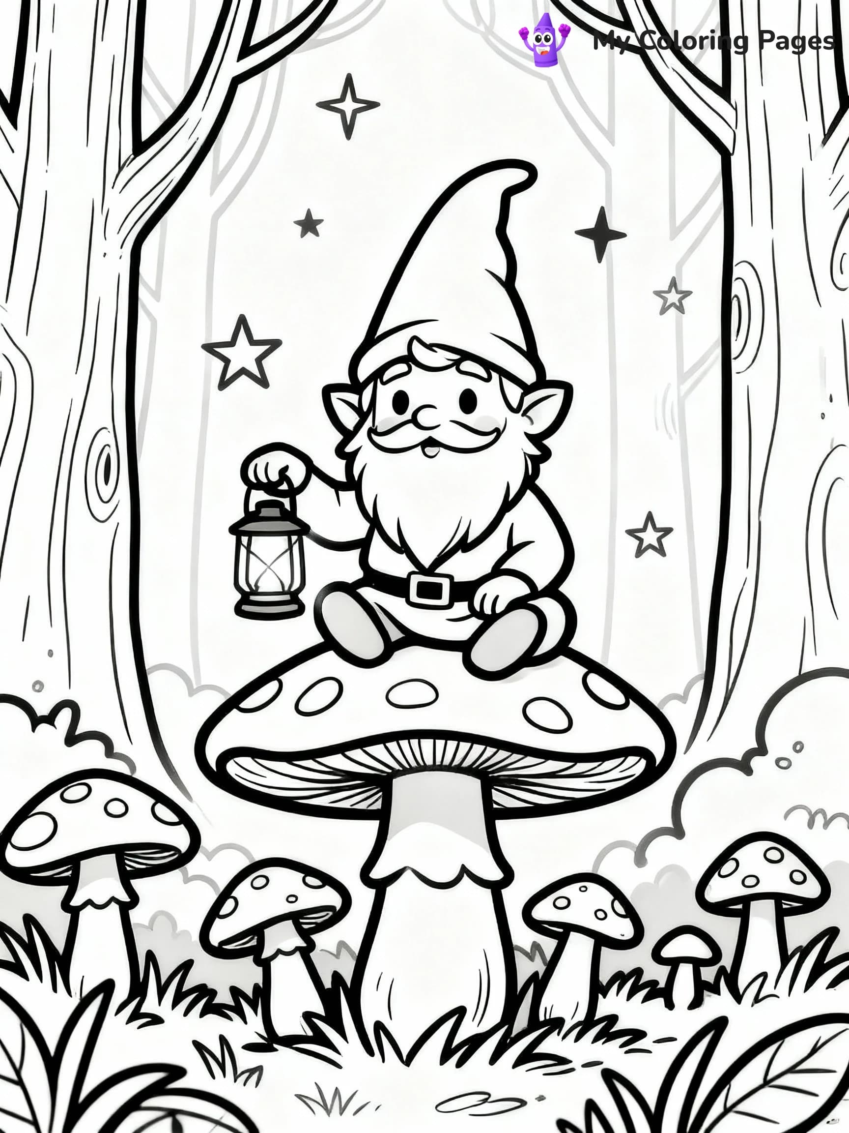 Mushroom Coloring Pages - 10