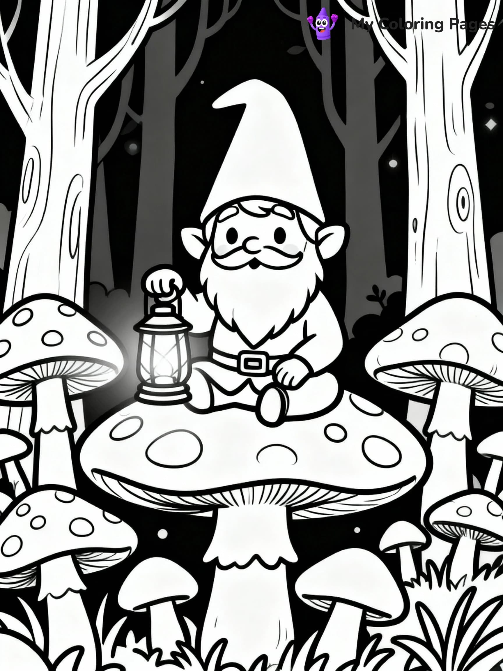 Mushroom Coloring Pages - 6