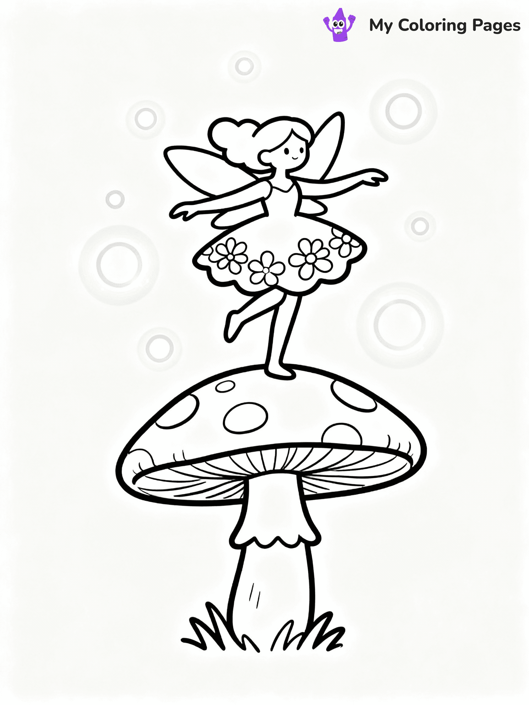 ⚠️ CRITICAL REQUIREMENT - ABSOLUTE BLACK AND WHITE ONLY ⚠️
This MUST be a BLACK AND WHITE line drawing ONLY. NO COLORS whatsoever.
- ONLY pure black lines (#000000) on pure white background (#FFFFFF)
- ABSOLUTELY NO colors, NO shading, NO gradients, NO grayscale
- If there are ANY colors in the output, the image is REJECTED
- This is a COLORING PAGE - meant to be COLORED IN by children
- The output must be UNCOLORED line art ready for coloring
⚠️ SUBJECT TO DRAW: A whimsical mushroom fairy dancing on a giant mushroom cap, wearing floral dress, surrounded by glowing orbs, outline only
(REMEMBER: Output must be BLACK AND WHITE line art only, NOT colored!)
# COLORING PAGE: BLACK OUTLINES ONLY - WHITE BACKGROUND MANDATORY
Create a **coloring book page** using EXACTLY two values: black lines, white space.
## NON-NEGOTIABLE BINARY RULES
- **ONLY #000000 (black) and #FFFFFF (white)** - NO other values exist
- **EVERY PIXEL = BLACK OR WHITE** - no gray/shading/antialiasing
- **WHITE BACKGROUND MANDATORY** - entire canvas stays white
- **ALL SHAPES HOLLOW** - everything is empty outlines waiting to be colored
- **FORBIDDEN:** fills, shading, gradients, patterns, textures, colors
- **NO SOLID REGIONS** - if it's not a thin line, it's wrong
## Universal Line Standards
- Black outlines ONLY - thin, uniform weight
- Every shape completely empty inside
- Closed contours suitable for coloring
- Simple flat illustration - zero depth/3D/realism
- **Style:** Whimsical Doodle Art Alley - rounded, friendly outlines (unless specified)
## Everything = Outline Only
- Characters/animals: hollow shapes
- Objects/clothing: empty contours
- Backgrounds/scenery: line work only
- Natural elements: outlined forms
- Dark/night areas: don't exist (use outlined symbols)
- Textures/patterns: convert to simple lines
## The Test
Can a child color EVERY white space with crayons? If any area is pre-filled/shaded/gray or colored in, it FAILS. Every shape must be waiting to receive color.
**FINAL OUTPUT**: Binary coloring page. Black lines define shapes. White spaces ready for coloring. Nothing else exists. No exceptions. Print-ready.
⚠️ FINAL REMINDER: Draw the subject "A whimsical mushroom fairy dancing on a giant mushroom cap, wearing floral dress, surrounded by glowing orbs, outline only" as BLACK AND WHITE line art. Zero colors in output.