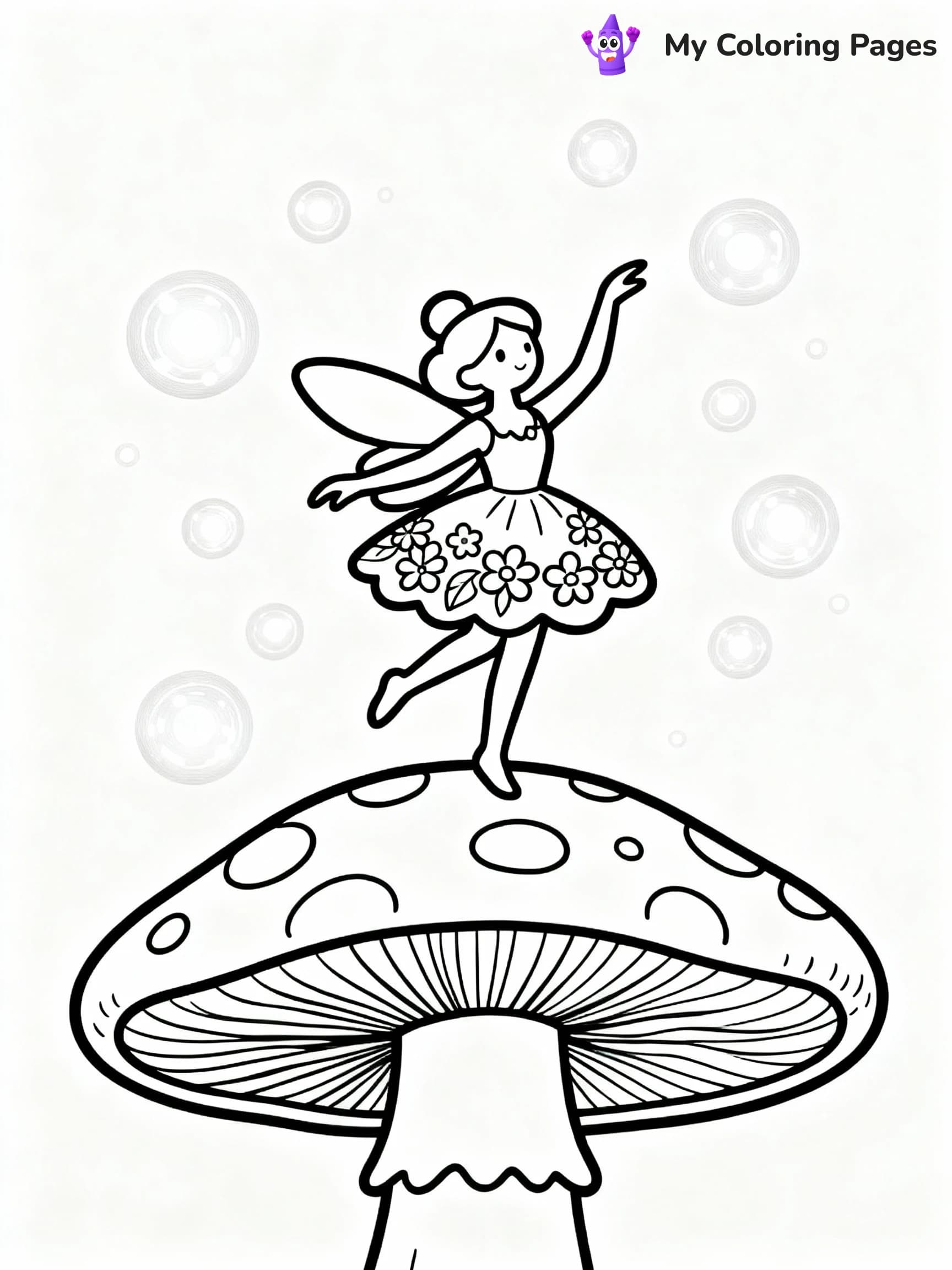 Mushroom Coloring Pages - 4