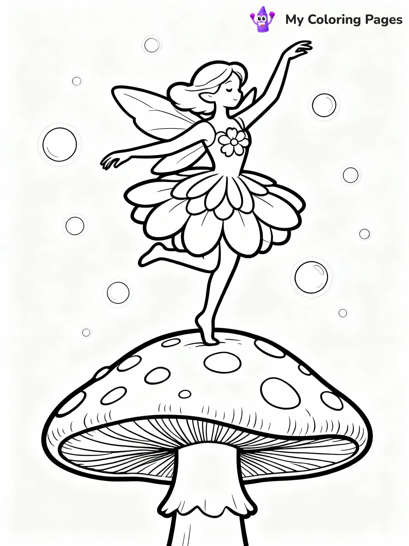 Mushroom Coloring Pages - 3