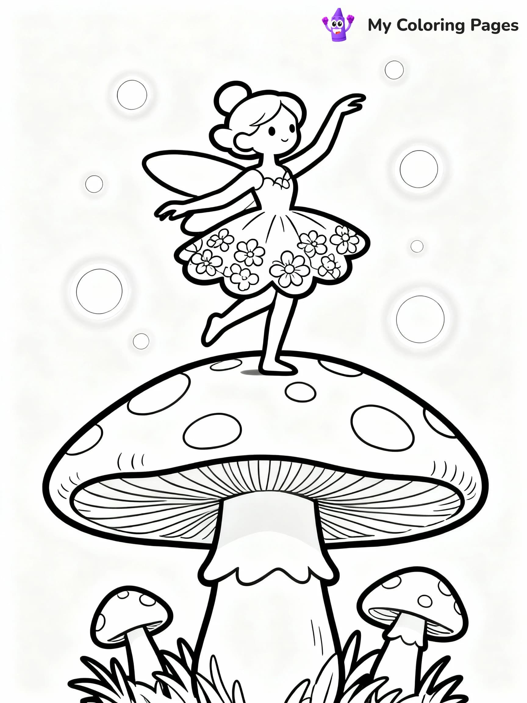 Mushroom Coloring Pages - 2