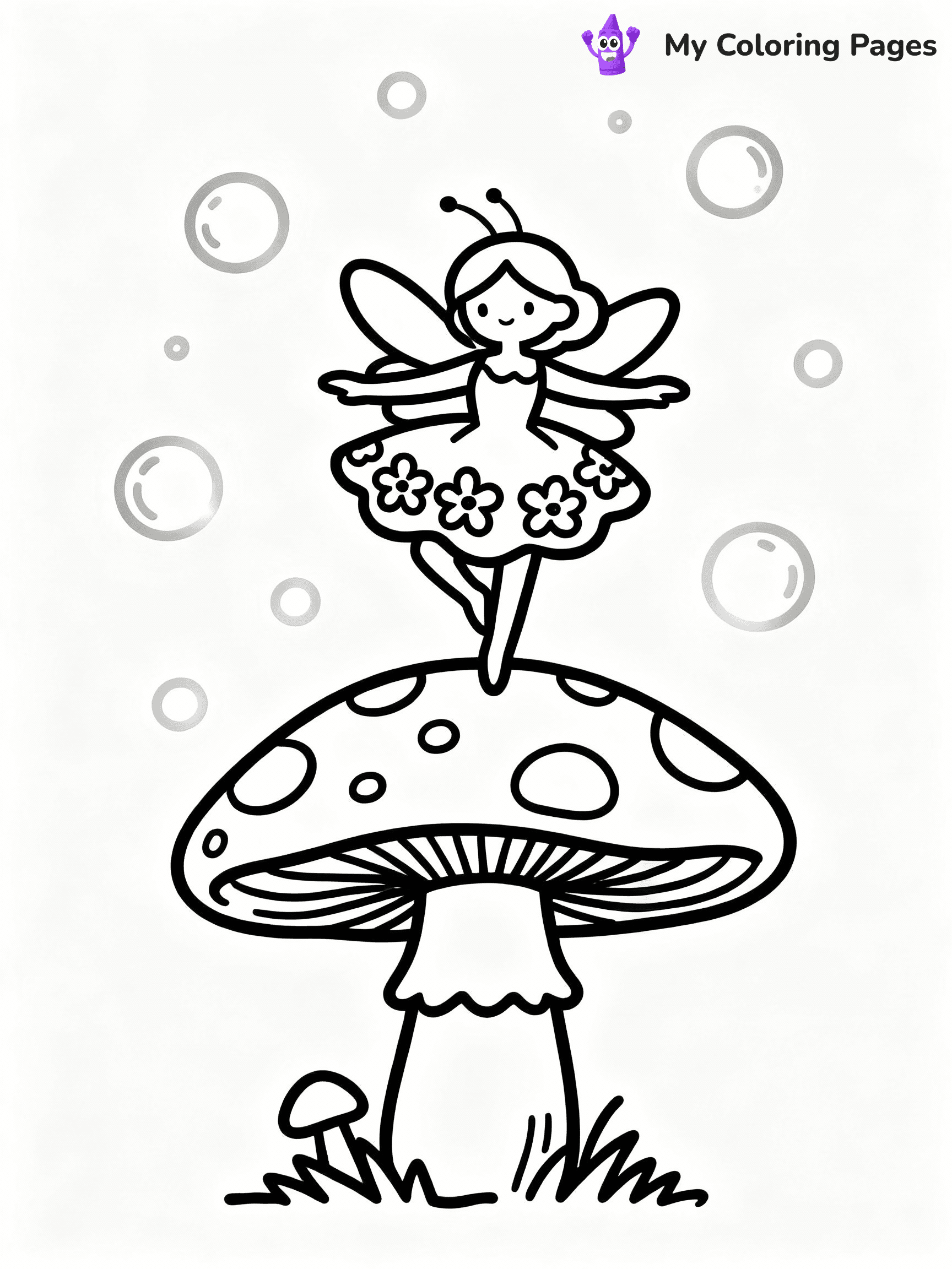 ⚠️ CRITICAL REQUIREMENT - ABSOLUTE BLACK AND WHITE ONLY ⚠️
This MUST be a BLACK AND WHITE line drawing ONLY. NO COLORS whatsoever.
- ONLY pure black lines (#000000) on pure white background (#FFFFFF)
- ABSOLUTELY NO colors, NO shading, NO gradients, NO grayscale
- If there are ANY colors in the output, the image is REJECTED
- This is a COLORING PAGE - meant to be COLORED IN by children
- The output must be UNCOLORED line art ready for coloring
⚠️ SUBJECT TO DRAW: A whimsical mushroom fairy dancing on a giant mushroom cap, wearing floral dress, surrounded by glowing orbs, outline only
(REMEMBER: Output must be BLACK AND WHITE line art only, NOT colored!)
# COLORING PAGE: BLACK OUTLINES ONLY - WHITE BACKGROUND MANDATORY
Create a **coloring book page** using EXACTLY two values: black lines, white space.
## NON-NEGOTIABLE BINARY RULES
- **ONLY #000000 (black) and #FFFFFF (white)** - NO other values exist
- **EVERY PIXEL = BLACK OR WHITE** - no gray/shading/antialiasing
- **WHITE BACKGROUND MANDATORY** - entire canvas stays white
- **ALL SHAPES HOLLOW** - everything is empty outlines waiting to be colored
- **FORBIDDEN:** fills, shading, gradients, patterns, textures, colors
- **NO SOLID REGIONS** - if it's not a thin line, it's wrong
## Universal Line Standards
- Black outlines ONLY - thin, uniform weight
- Every shape completely empty inside
- Closed contours suitable for coloring
- Simple flat illustration - zero depth/3D/realism
- **Style:** Whimsical Doodle Art Alley - rounded, friendly outlines (unless specified)
## Everything = Outline Only
- Characters/animals: hollow shapes
- Objects/clothing: empty contours
- Backgrounds/scenery: line work only
- Natural elements: outlined forms
- Dark/night areas: don't exist (use outlined symbols)
- Textures/patterns: convert to simple lines
## The Test
Can a child color EVERY white space with crayons? If any area is pre-filled/shaded/gray or colored in, it FAILS. Every shape must be waiting to receive color.
**FINAL OUTPUT**: Binary coloring page. Black lines define shapes. White spaces ready for coloring. Nothing else exists. No exceptions. Print-ready.
⚠️ FINAL REMINDER: Draw the subject "A whimsical mushroom fairy dancing on a giant mushroom cap, wearing floral dress, surrounded by glowing orbs, outline only" as BLACK AND WHITE line art. Zero colors in output.