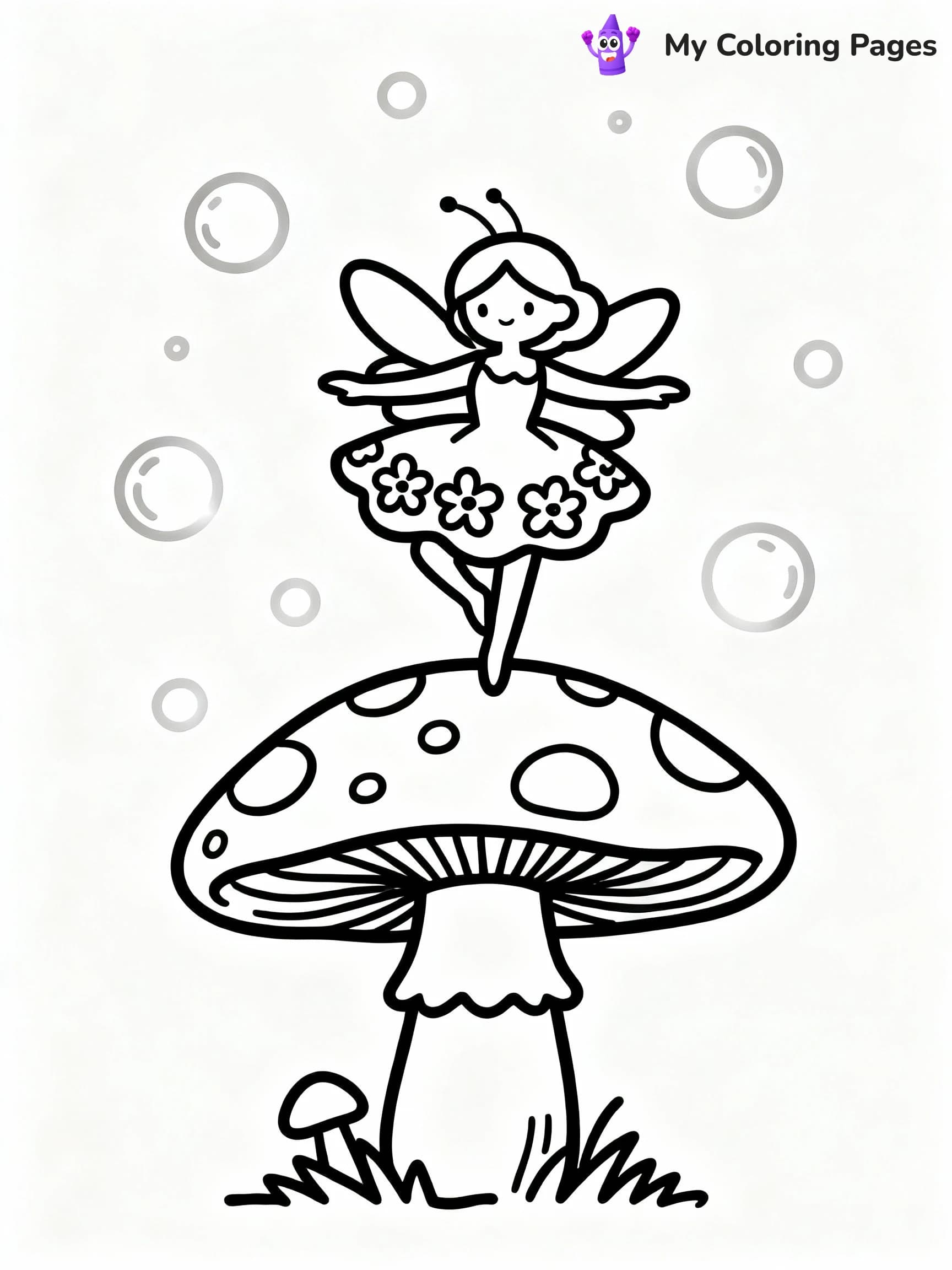Mushroom Coloring Pages - 1