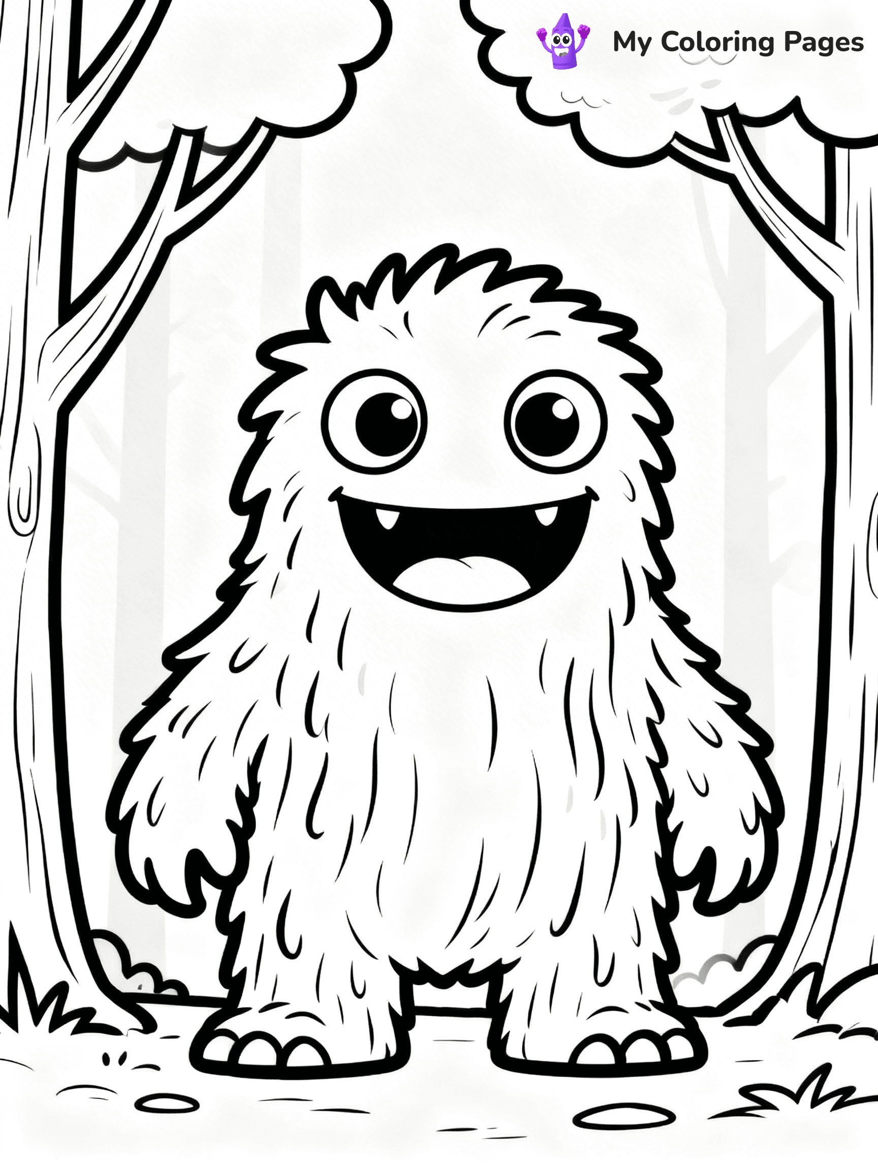 Cute Monster Coloring Pages - 105