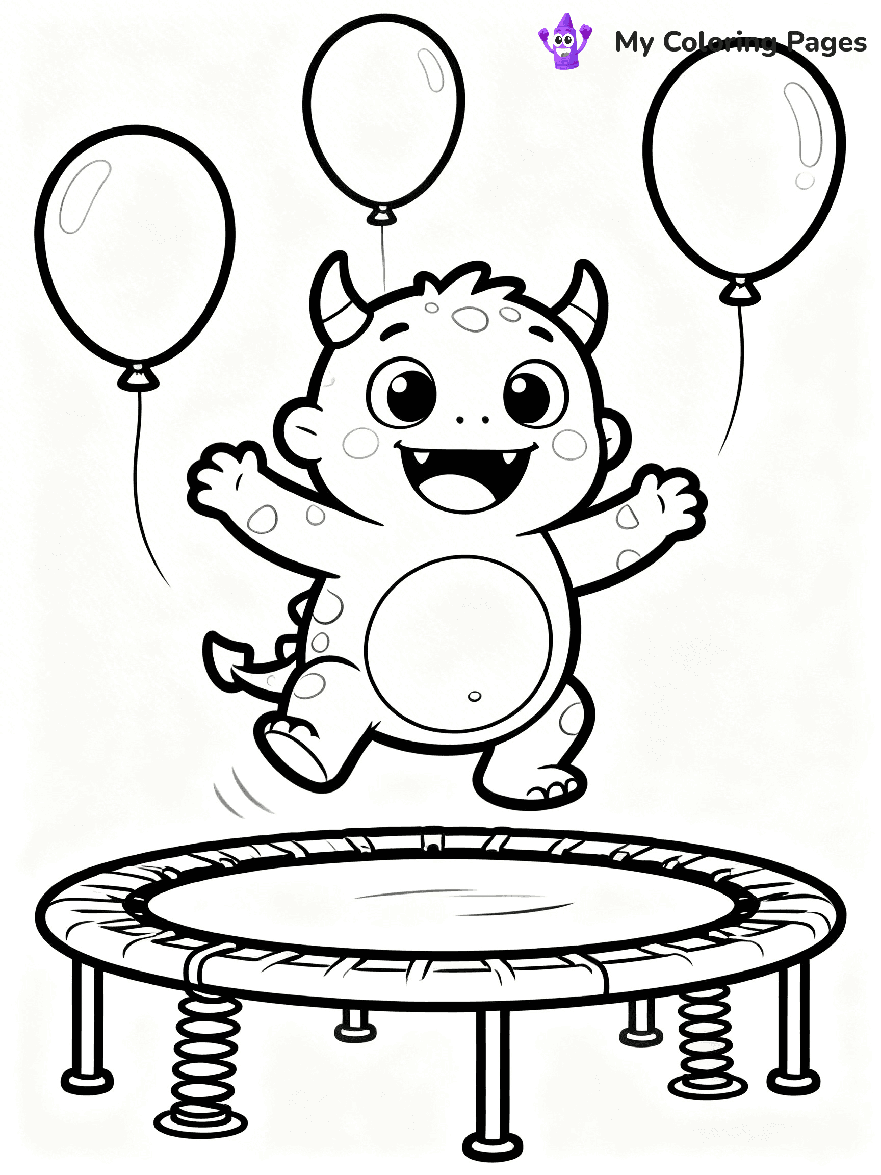 Cute Monster Coloring Pages - 100