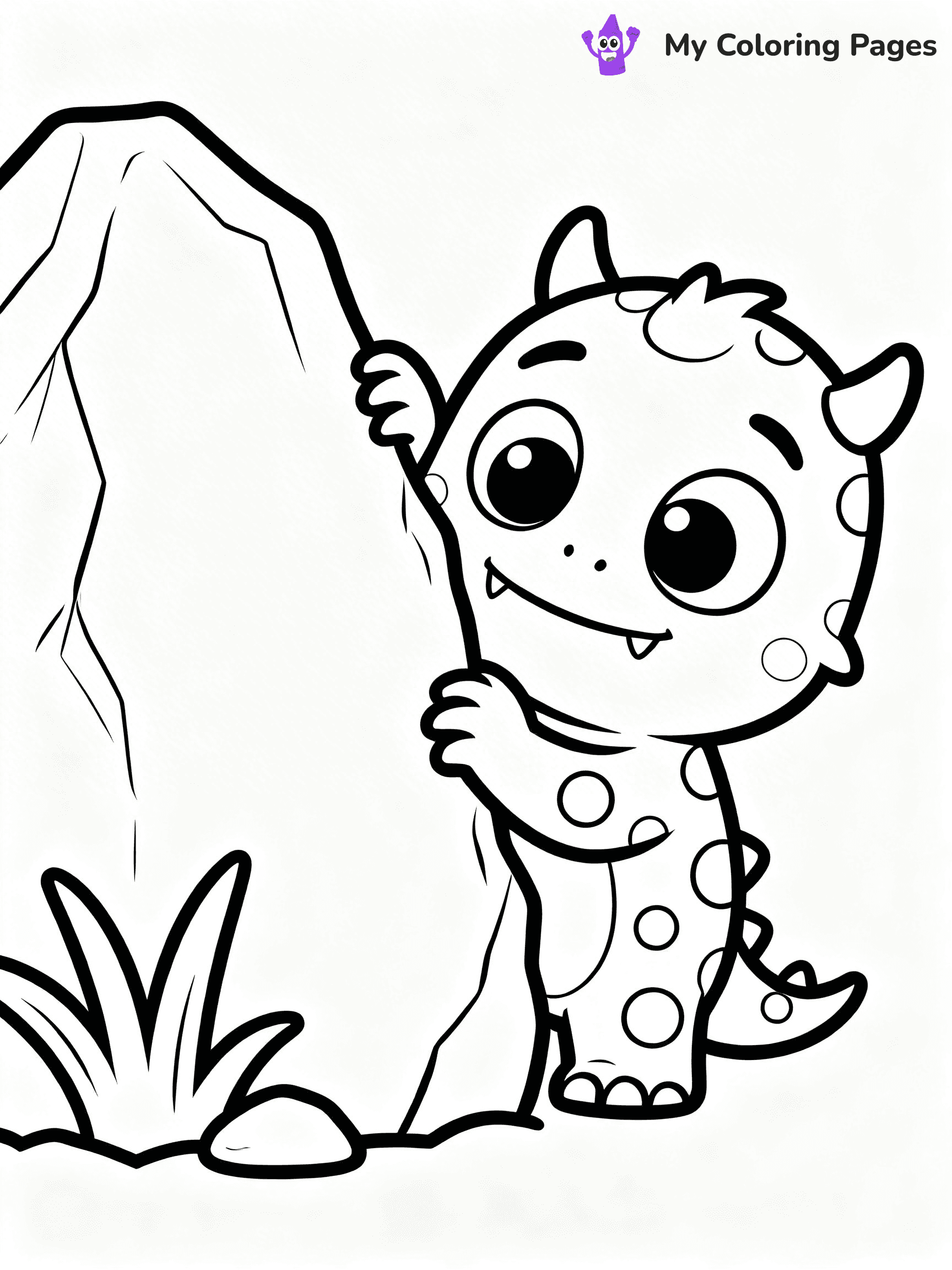 Cute Monster Coloring Pages - 90