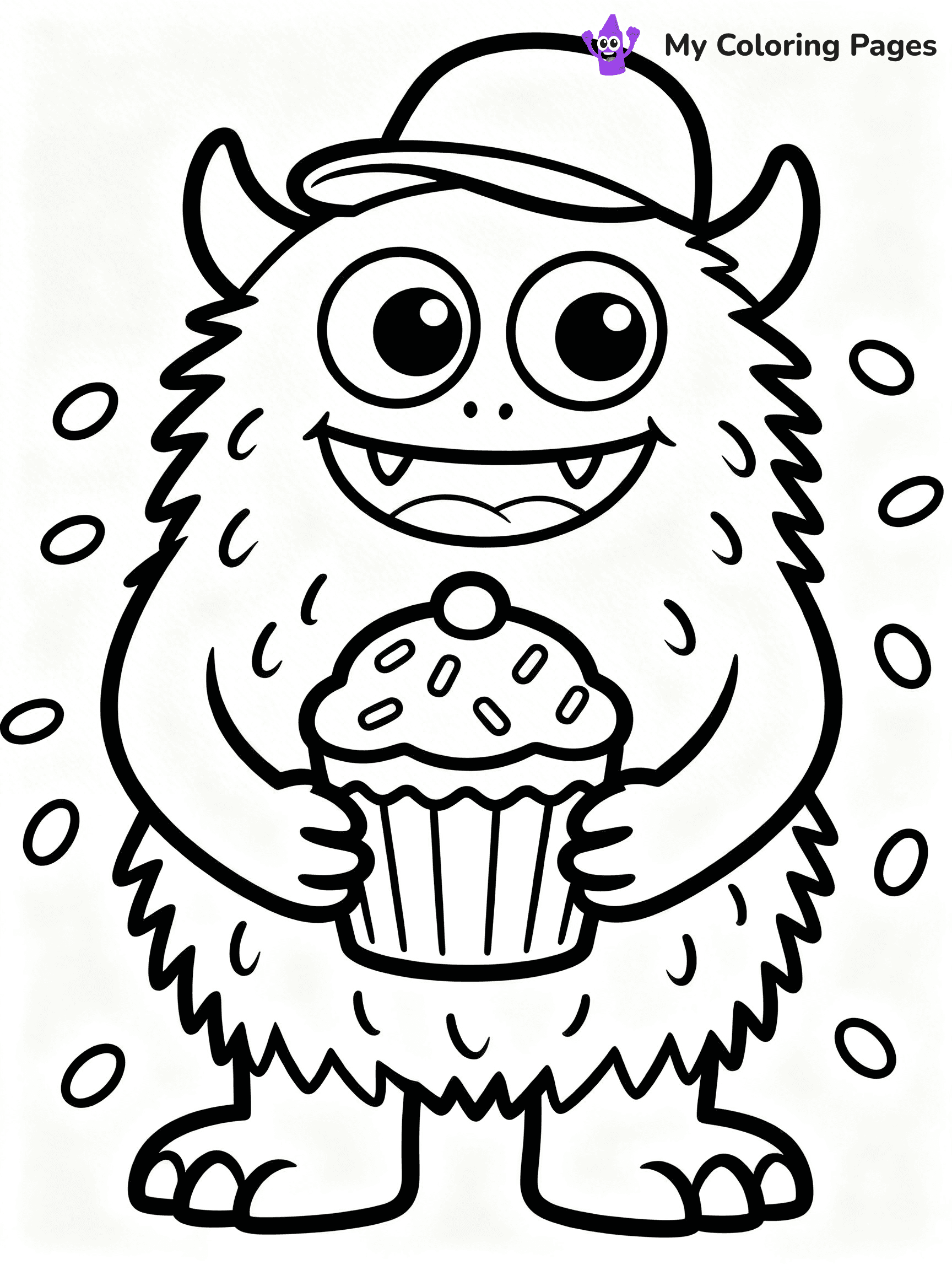 Cute Monster Coloring Pages - 84