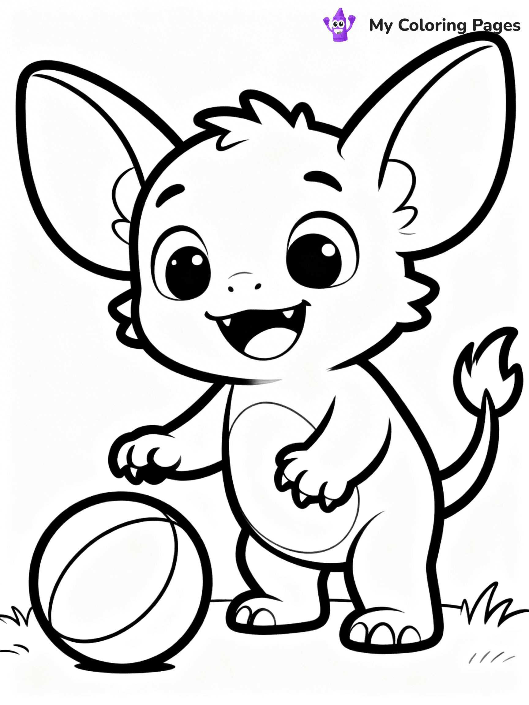 Cute Monster Coloring Pages - 75