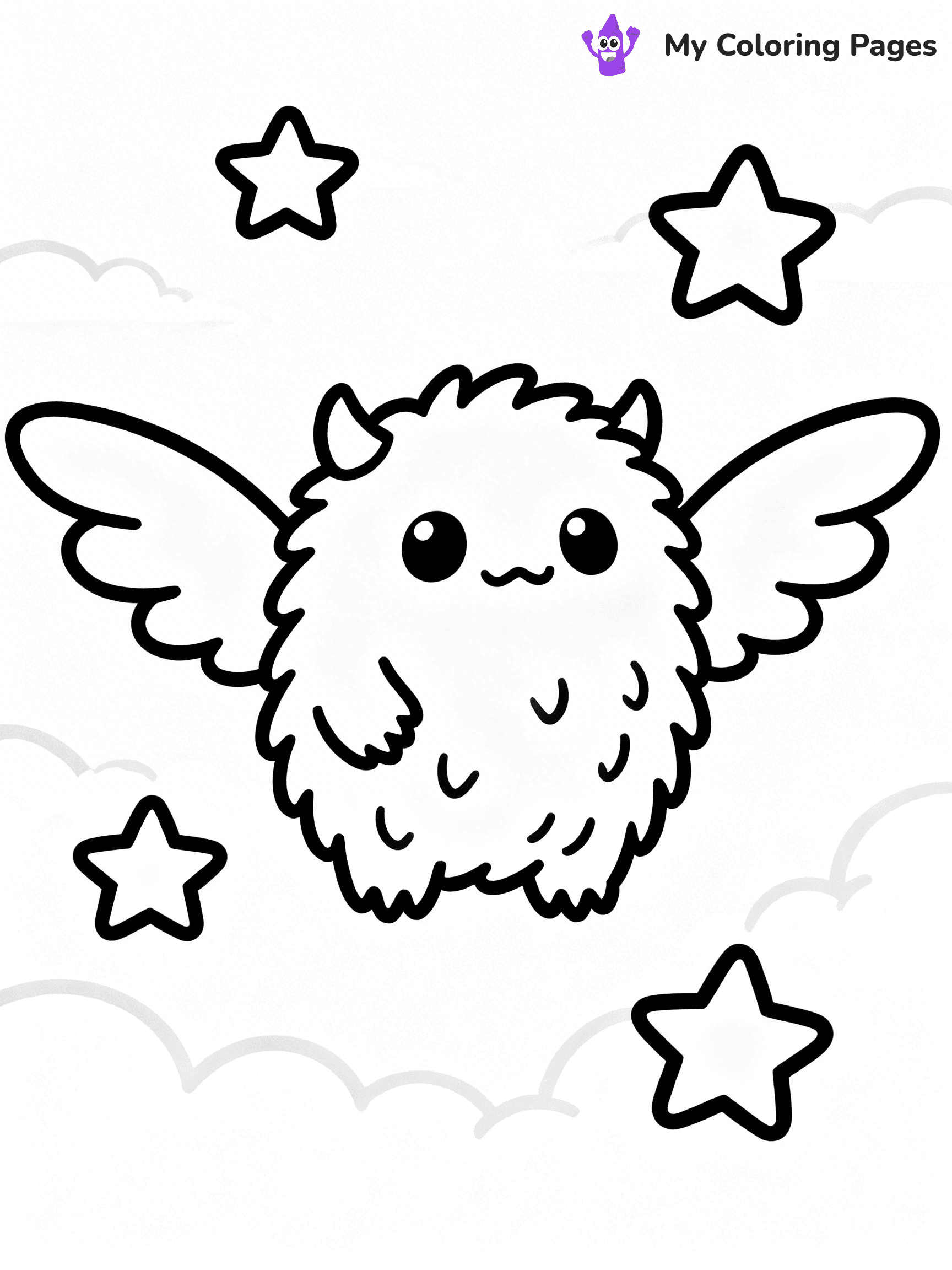 Cute Monster Coloring Pages - 68