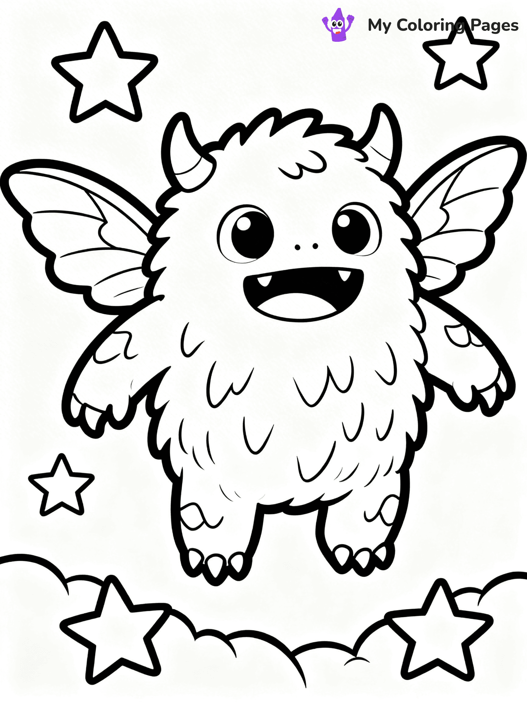 Cute Monster Coloring Pages - 64