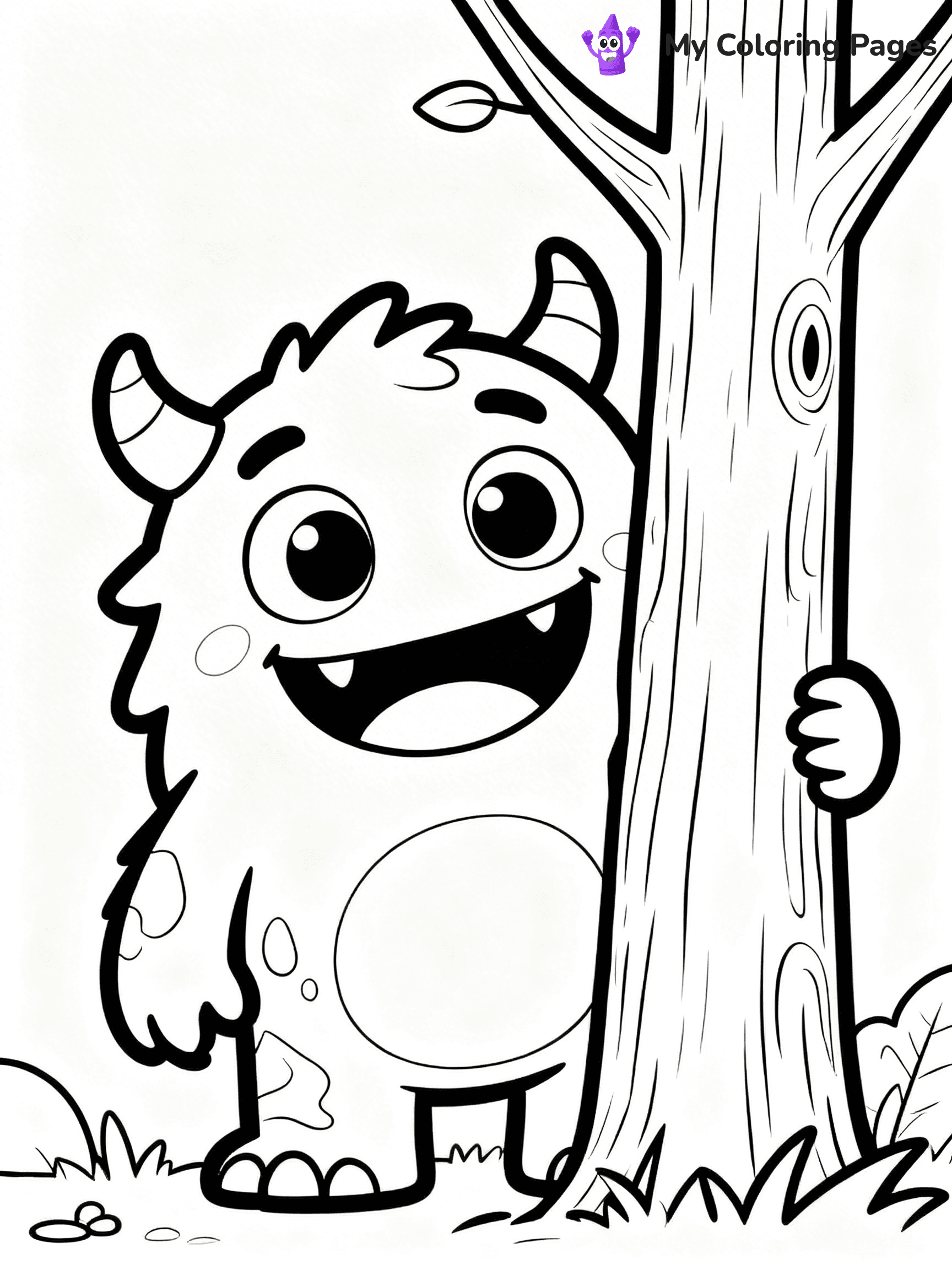 Cute Monster Coloring Pages - 60