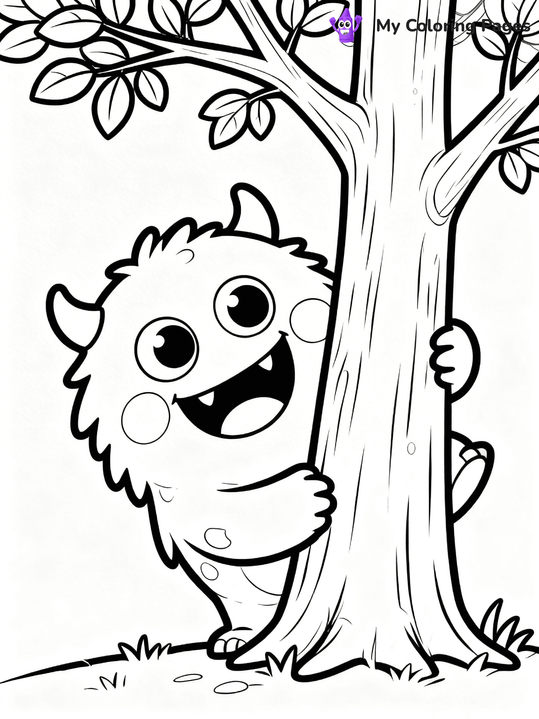 Cute Monster Coloring Pages - 59