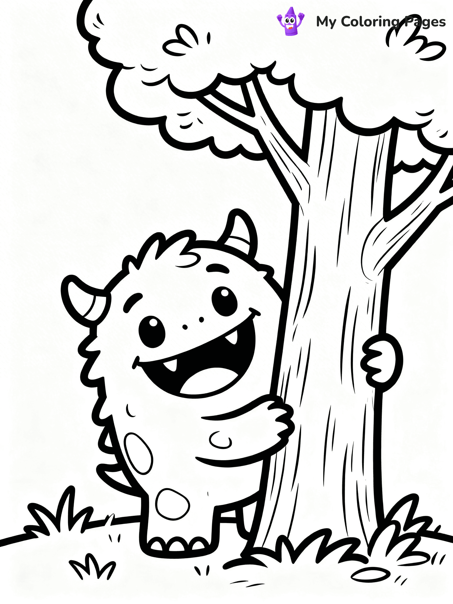 Cute Monster Coloring Pages - 56