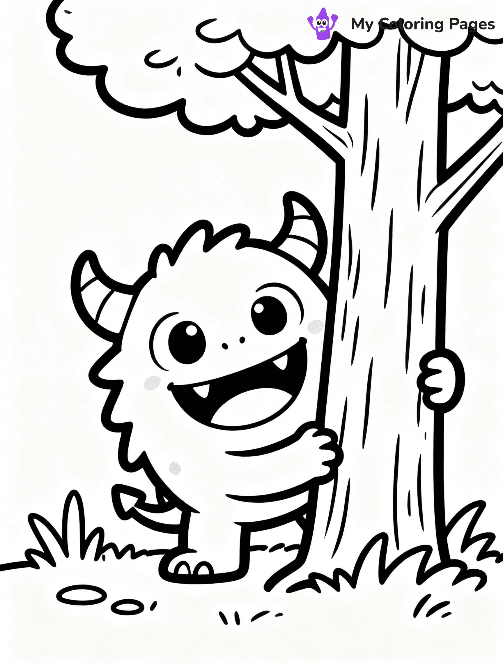 Cute Monster Coloring Pages - 55