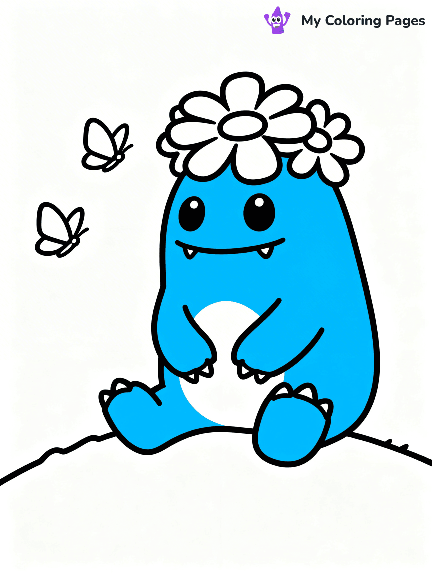 Cute Monster Coloring Pages - 53