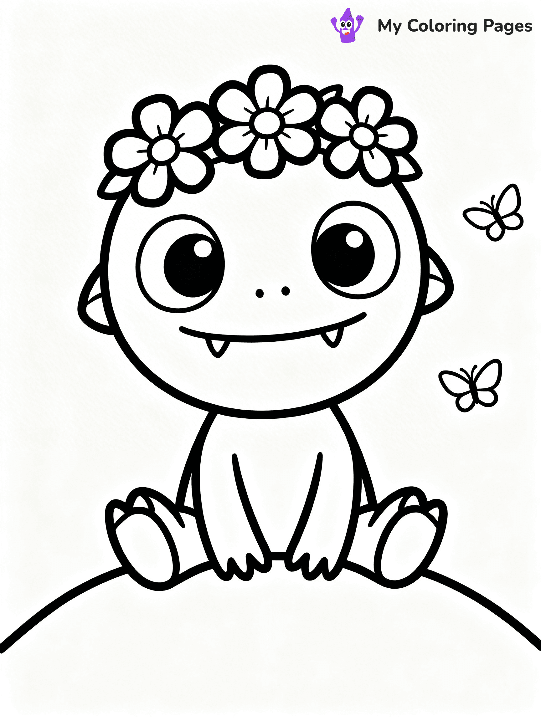 Cute Monster Coloring Pages - 52